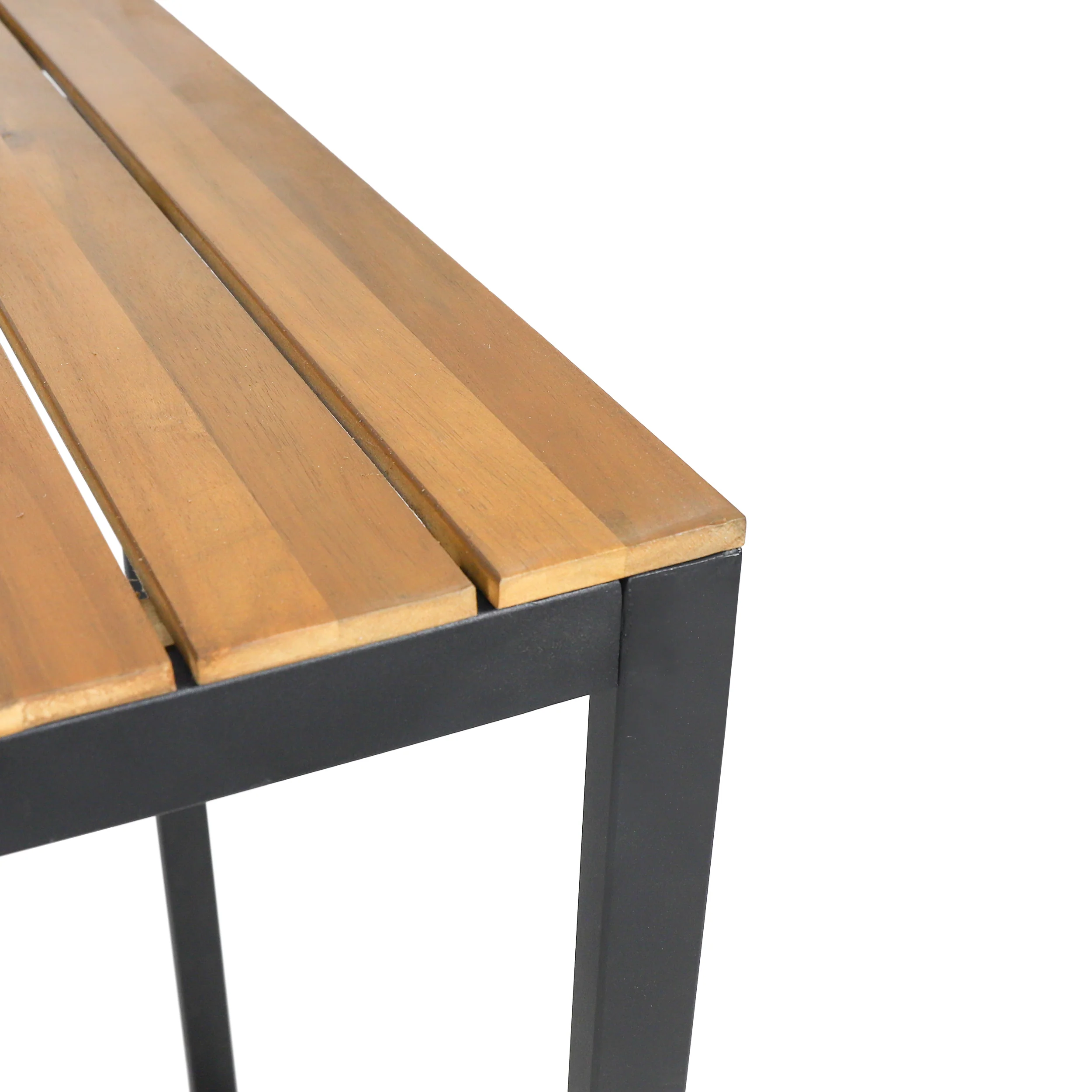 Arath Outdoor Modern Industrial 4 Seater Acacia Wood Bar Set - furnishings