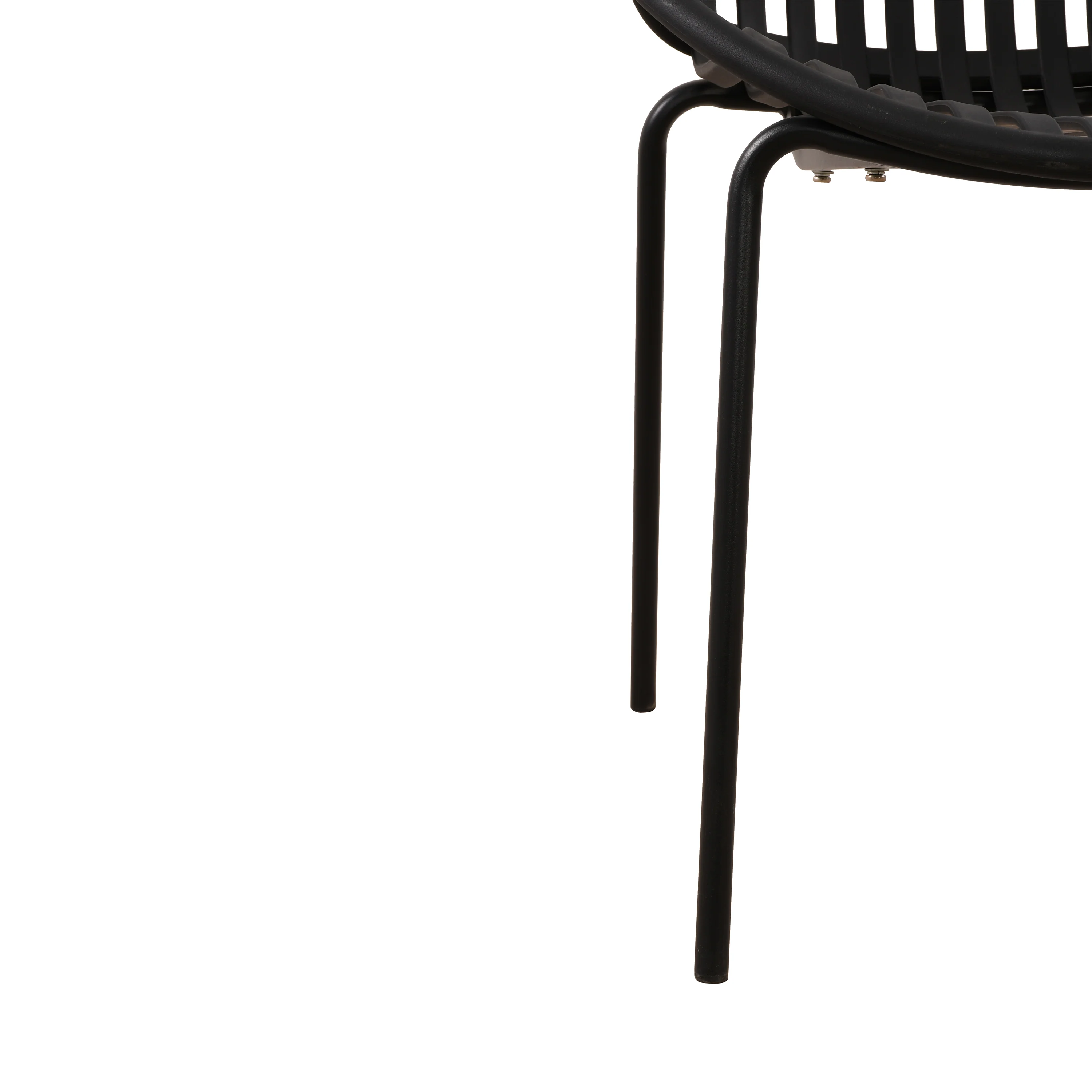 Hespera Patio Dining Chairs with Metal Legs & Breathable Plastic Backrest - furnishings