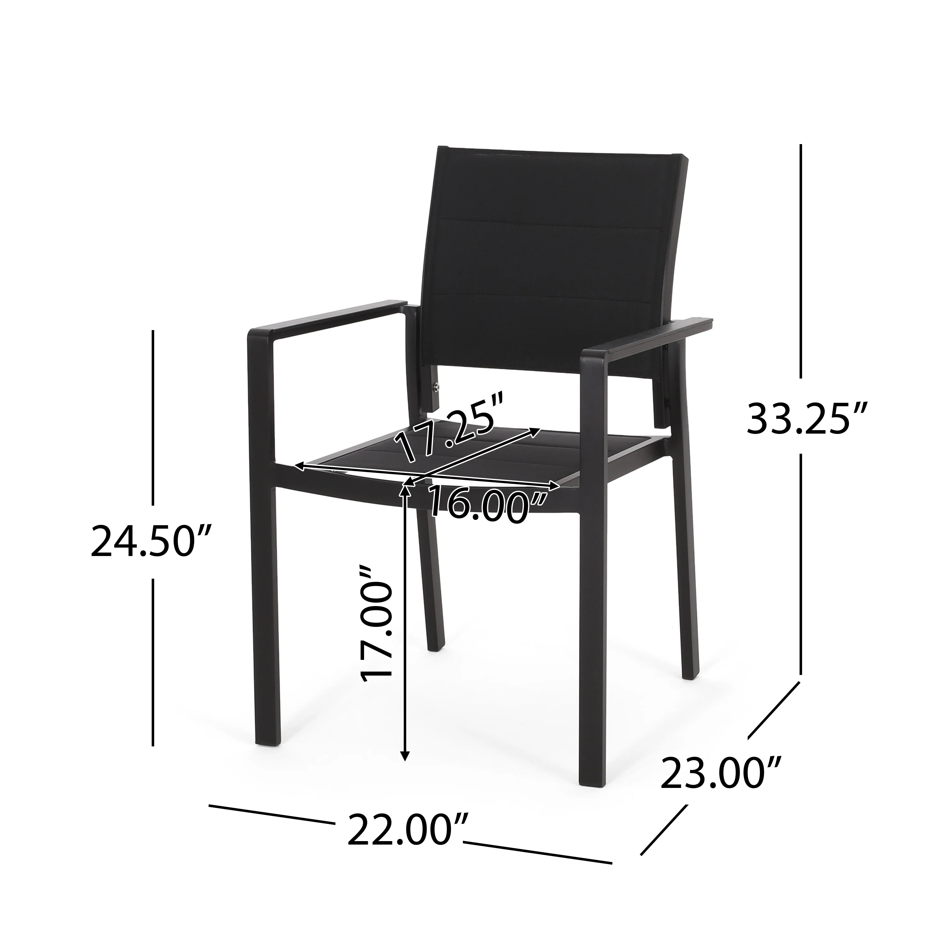 Curtisian Outdoor Mesh and Aluminum Dining Chairs - furnishings