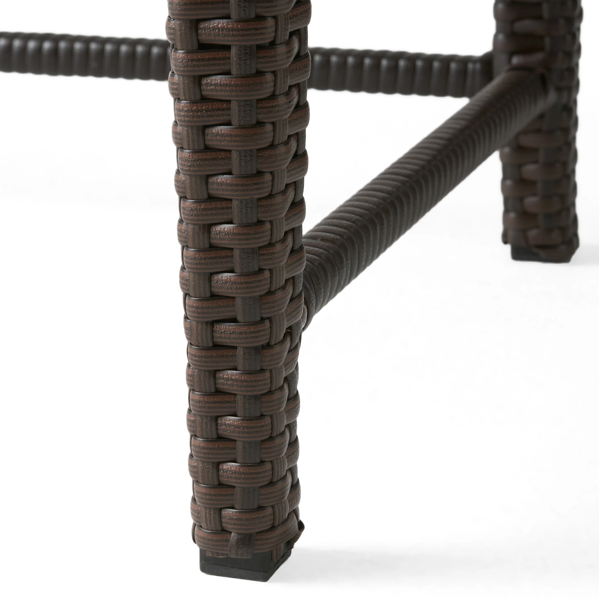 Mayall Multibrown Wicker Nested Side Tables (Set of 3) - furnishings