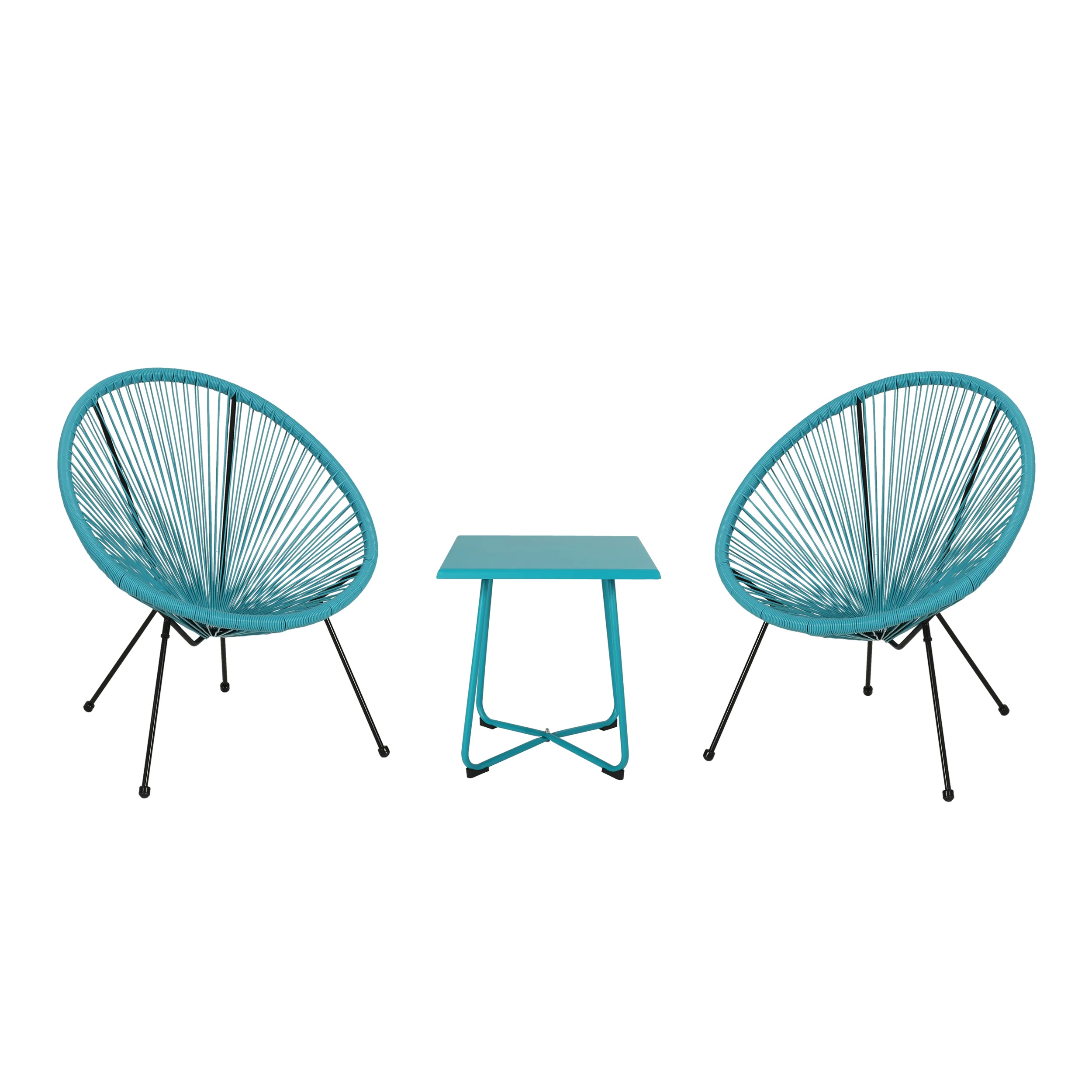 Major Outdoor Woven 3 Piece Chat Set - furnishings