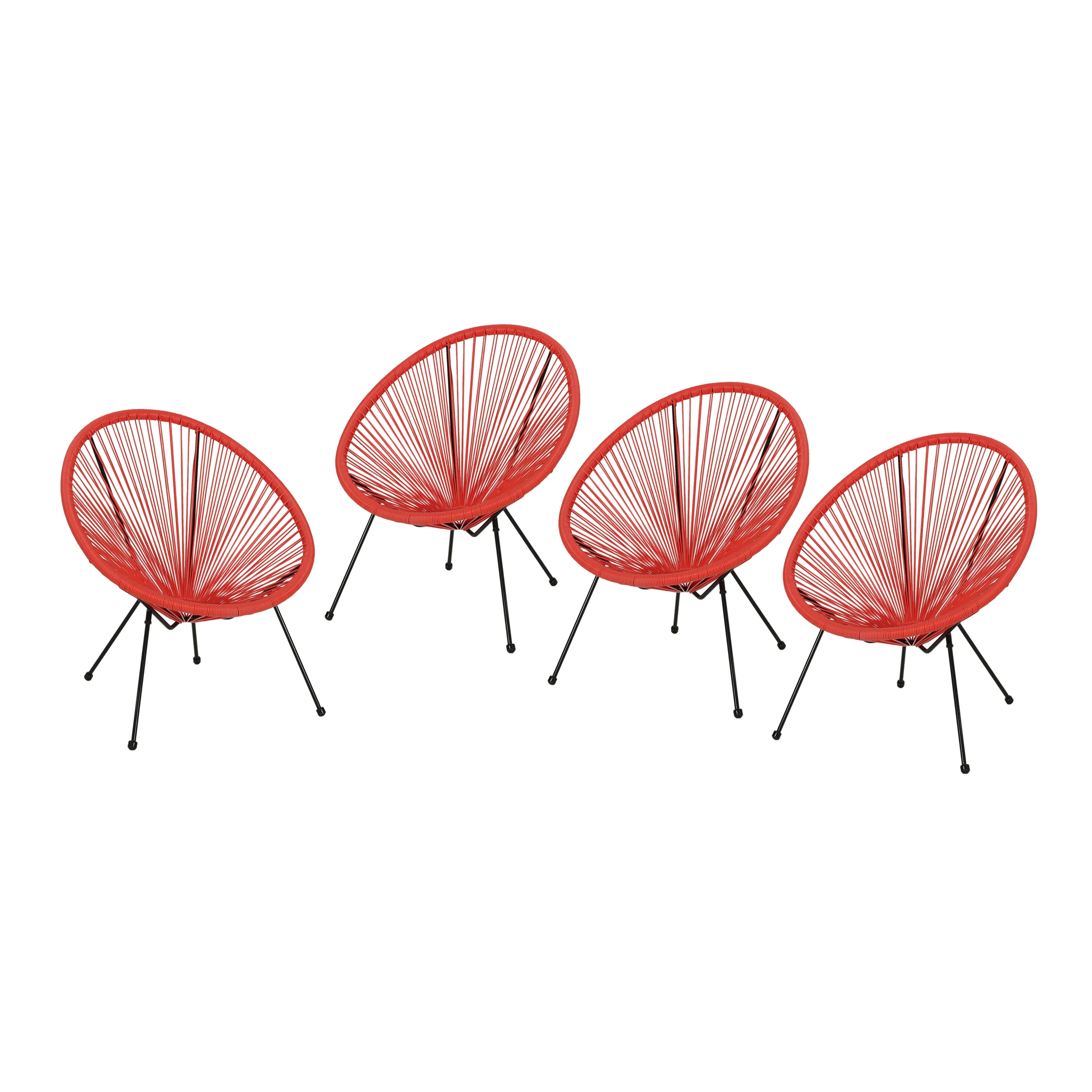 Major Outdoor Mexican String Weave Chair (Set of 4) - furnishings