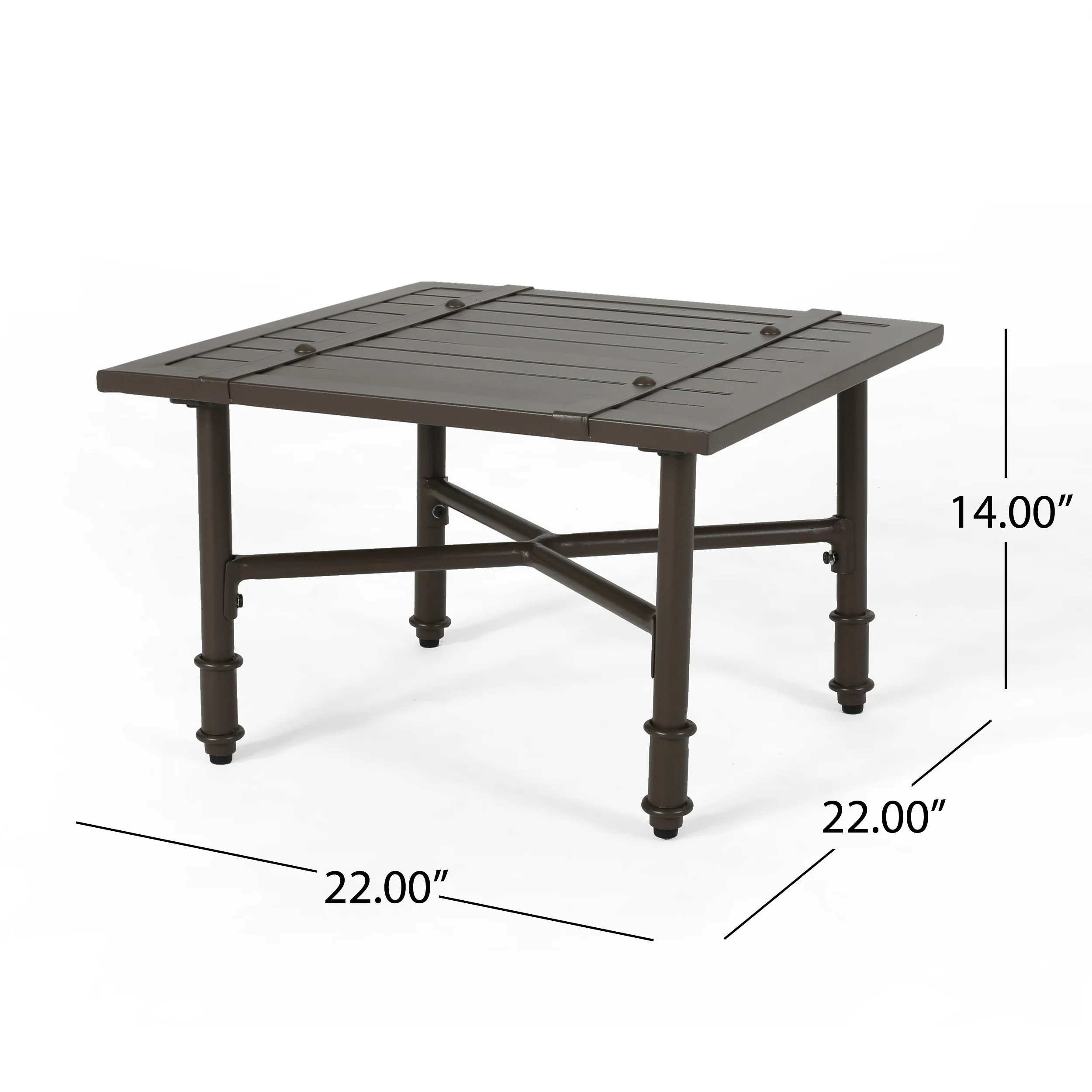 Francis Outdoor Aluminum Side Table - furnishings