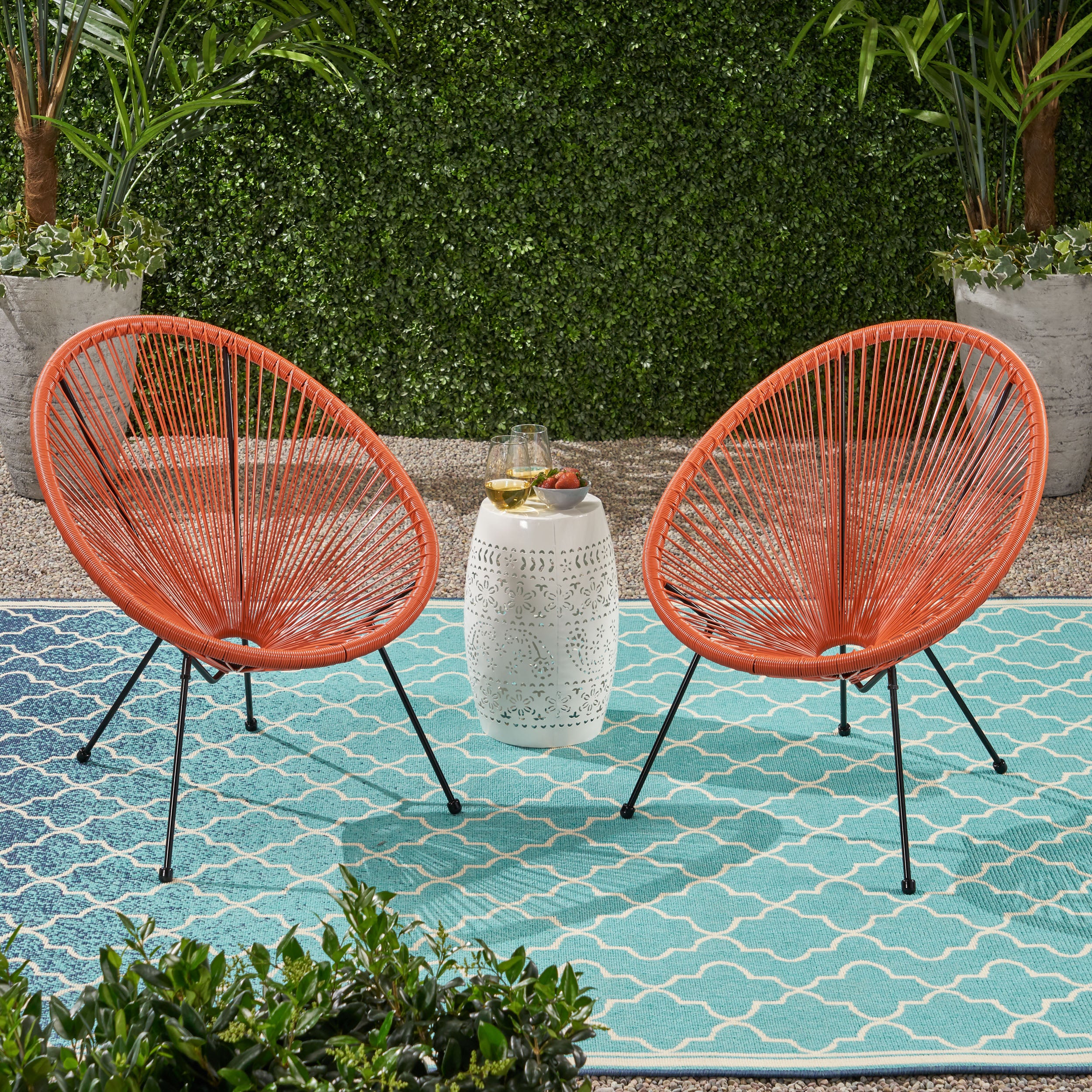 Major Outdoor Mexican String Weave Chair (Set of 2) - furnishings