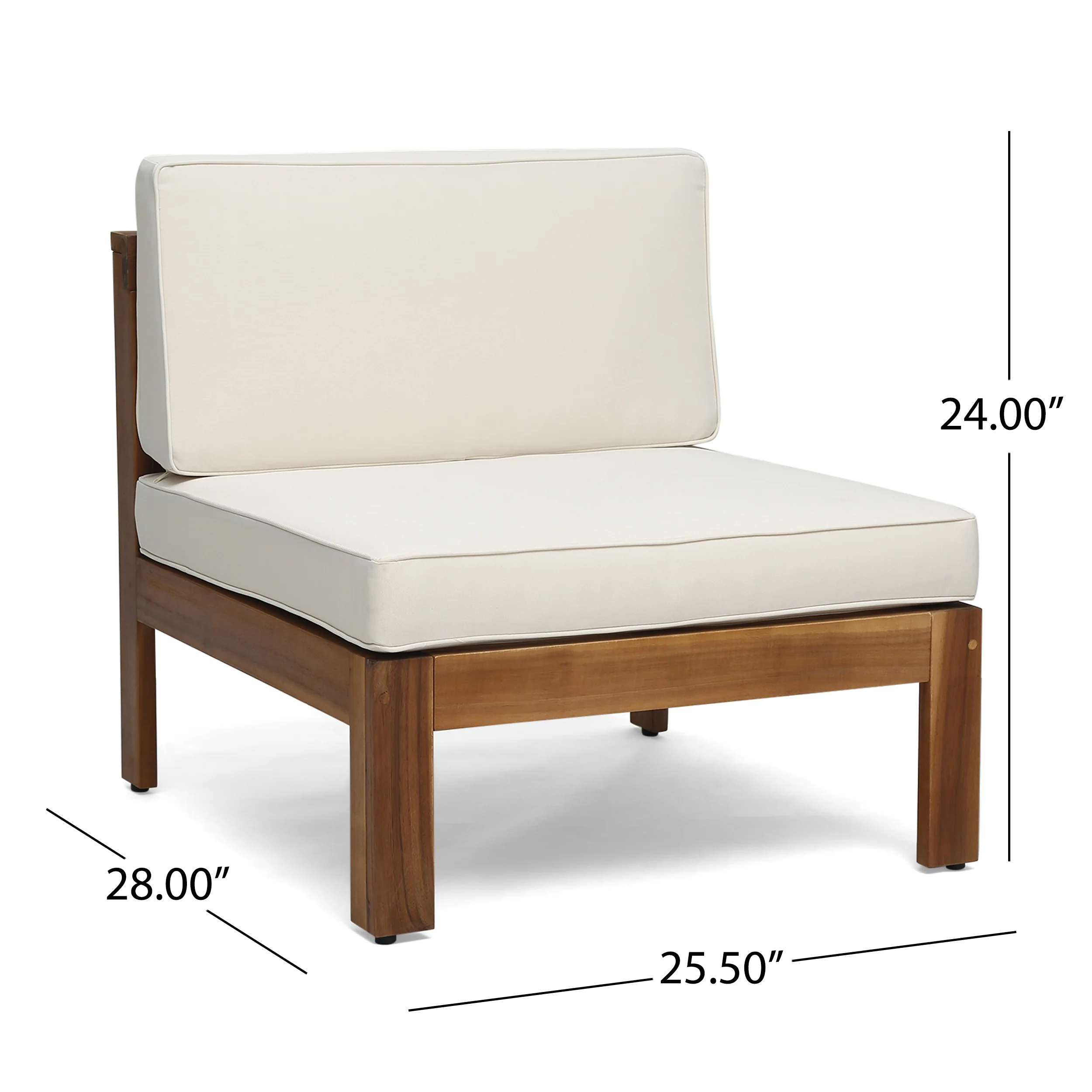 Canal Outdoor 5 Piece Acacia Wood Sofa Set - furnishings