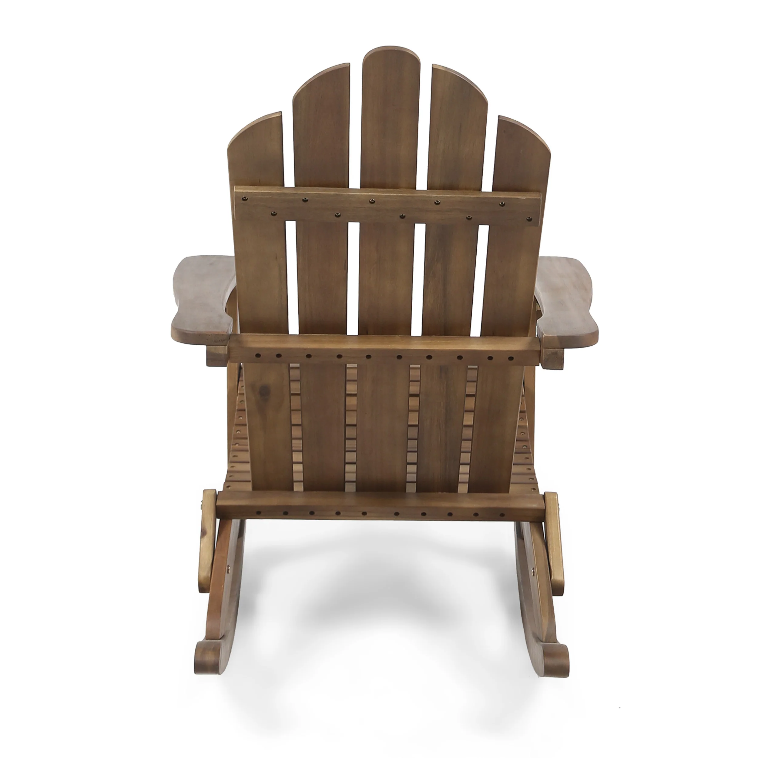Cara Outdoor Adirondack Acacia Wood Rocking Chair - furnishings