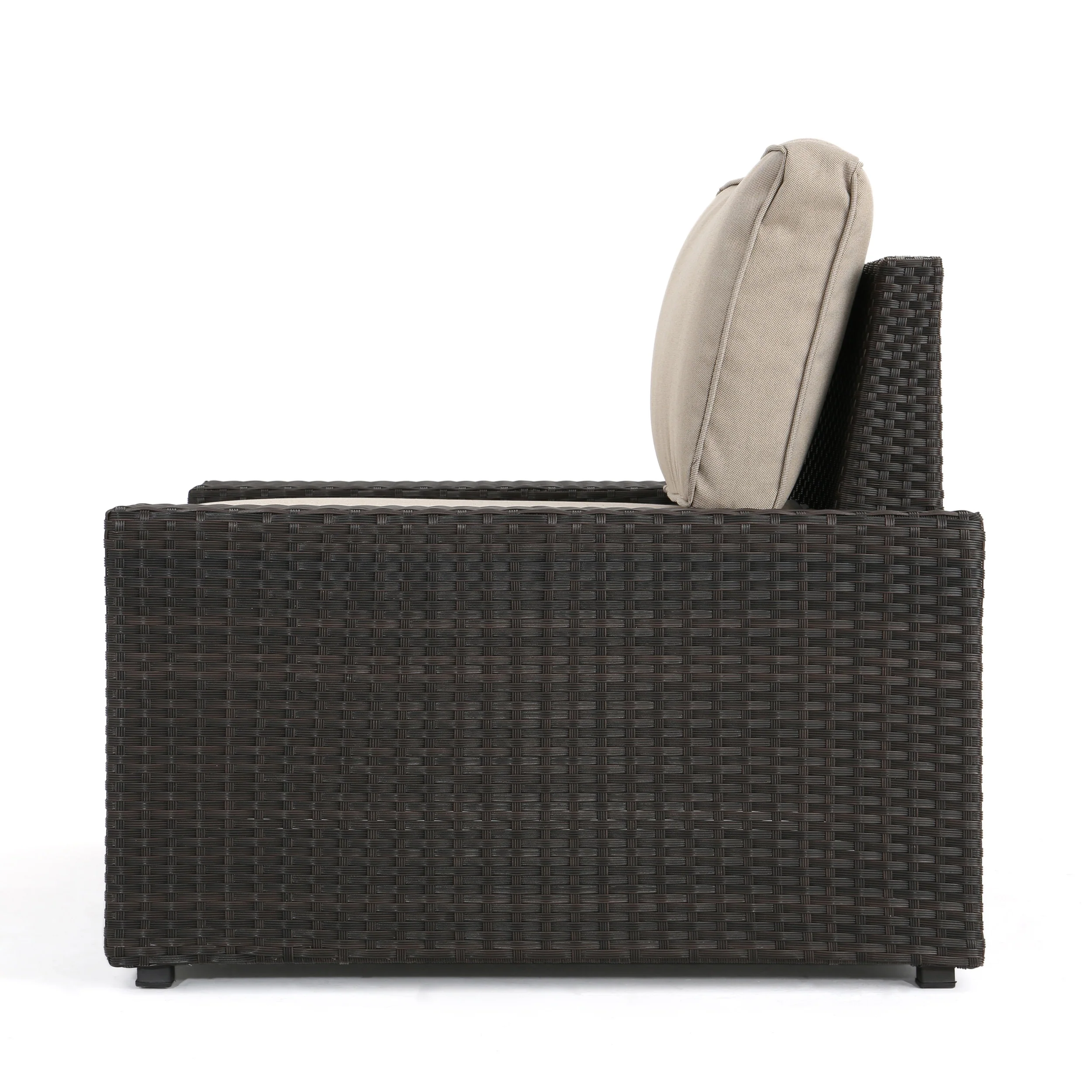 Felicity Outdoor Wicker Club Chair with Cushions - furnishings