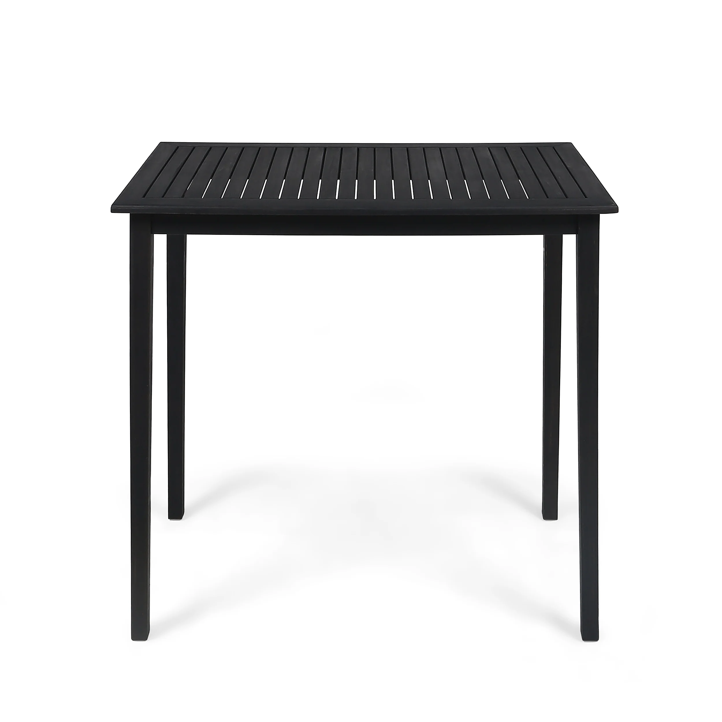 Teresa Outdoor Minimalist Acacia Wood Rectangle Bar Table - furnishings