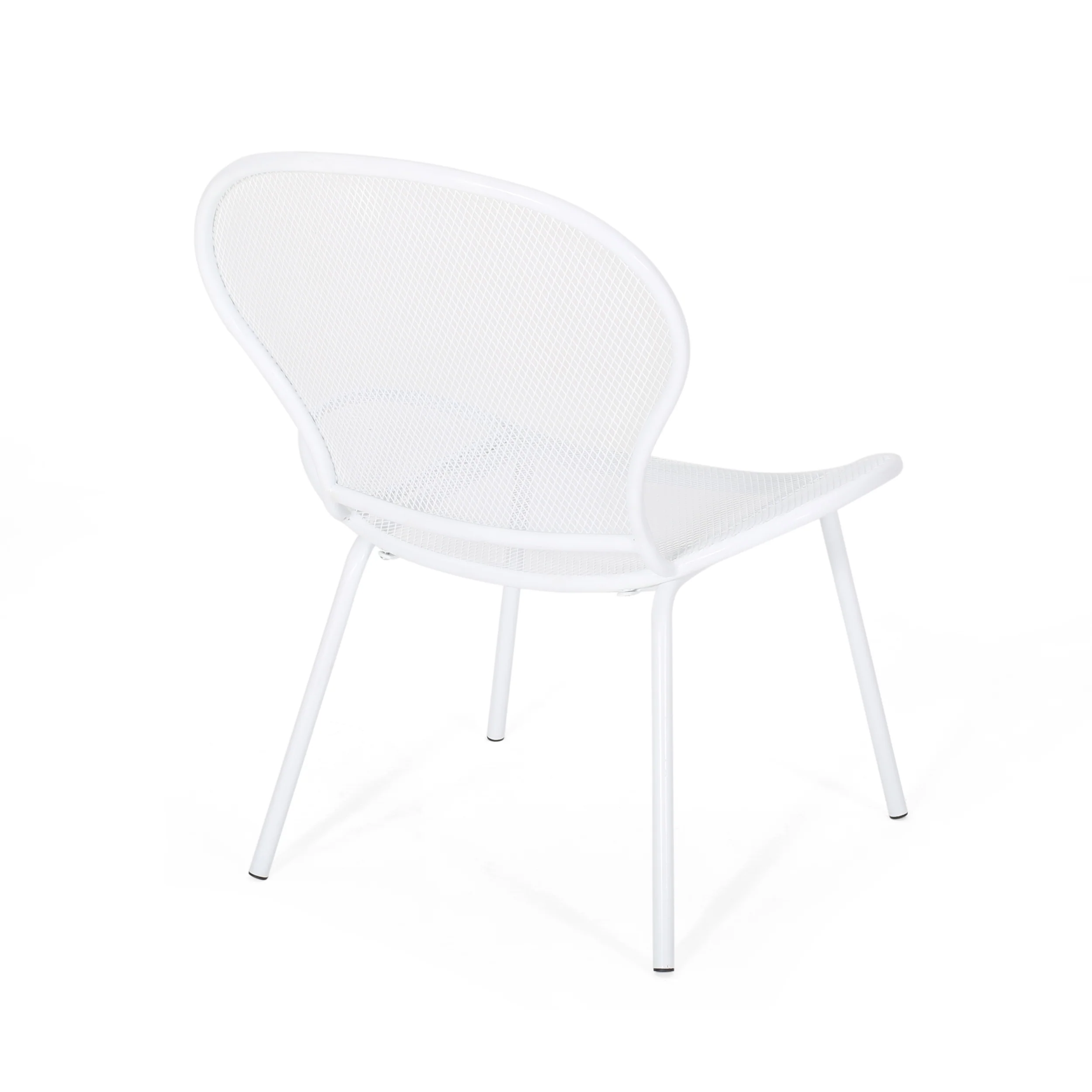 Tristian Modern Outdoor 2 Seater Iron Chat Set with Side Table - furnishings