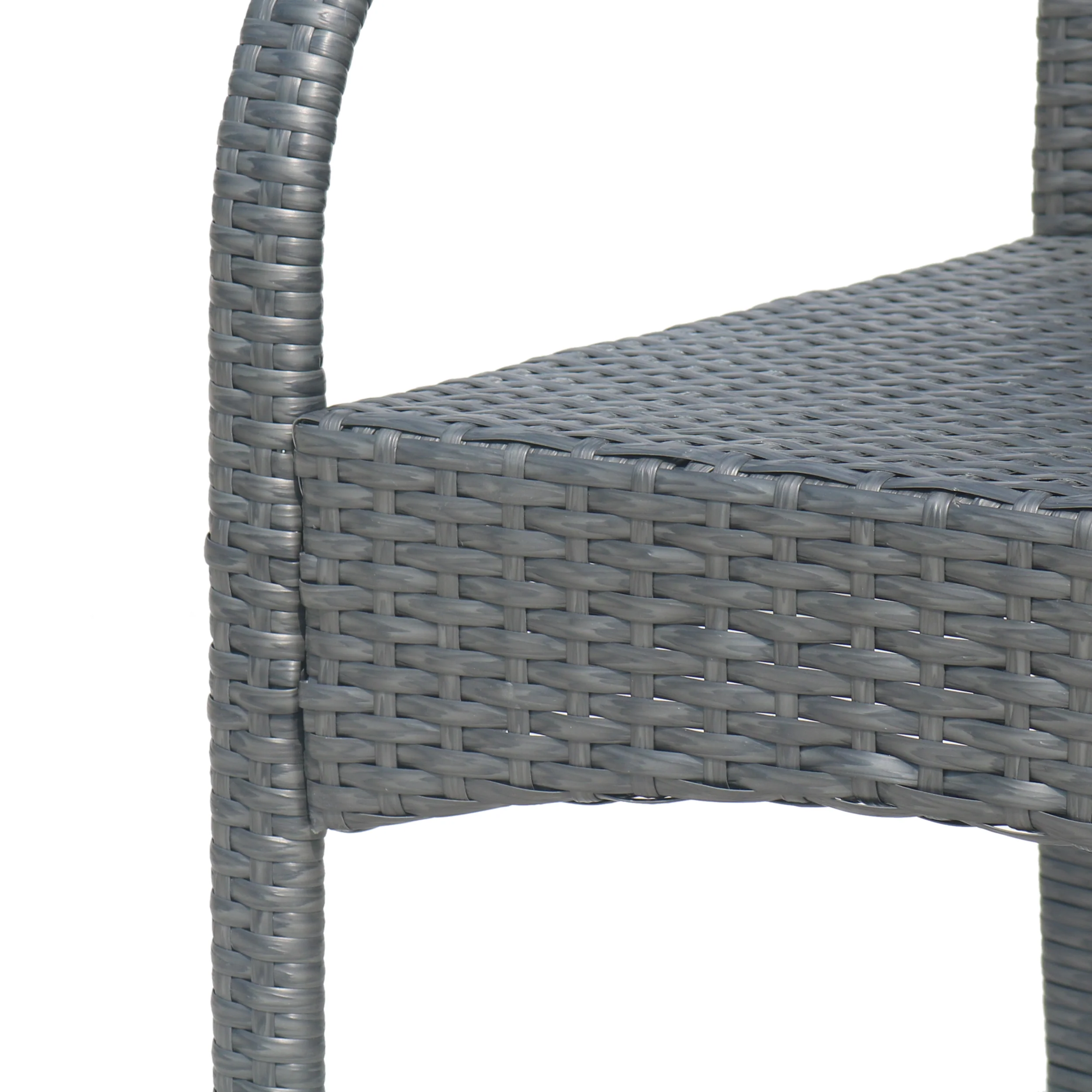 Iremide Outdoor Wicker Barstool Chair (Set of 2) - furnishings