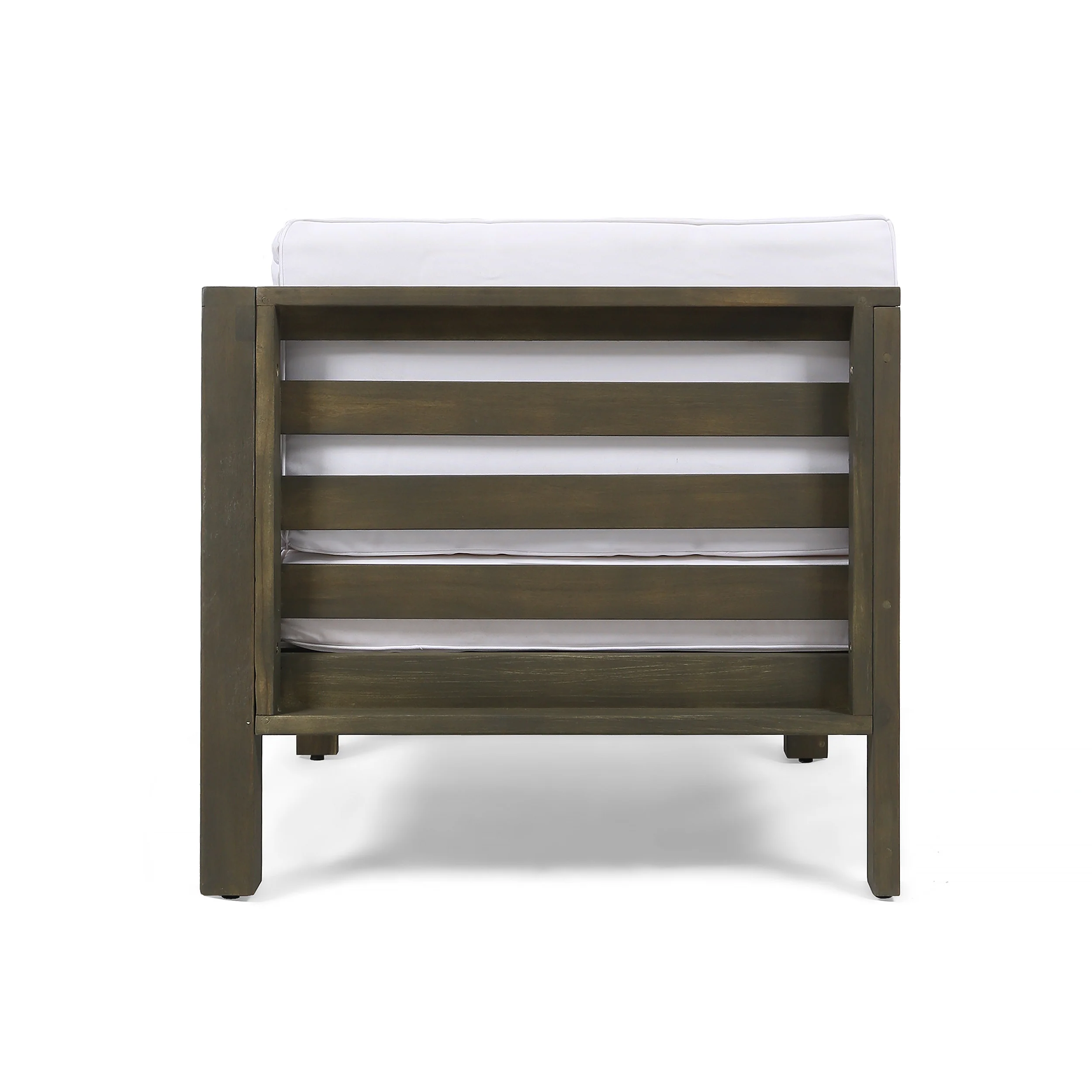 Dawson Outdoor Sectional Loveseat Set - 2-Seater - Acacia Wood - Outdoor Cushions - furnishings