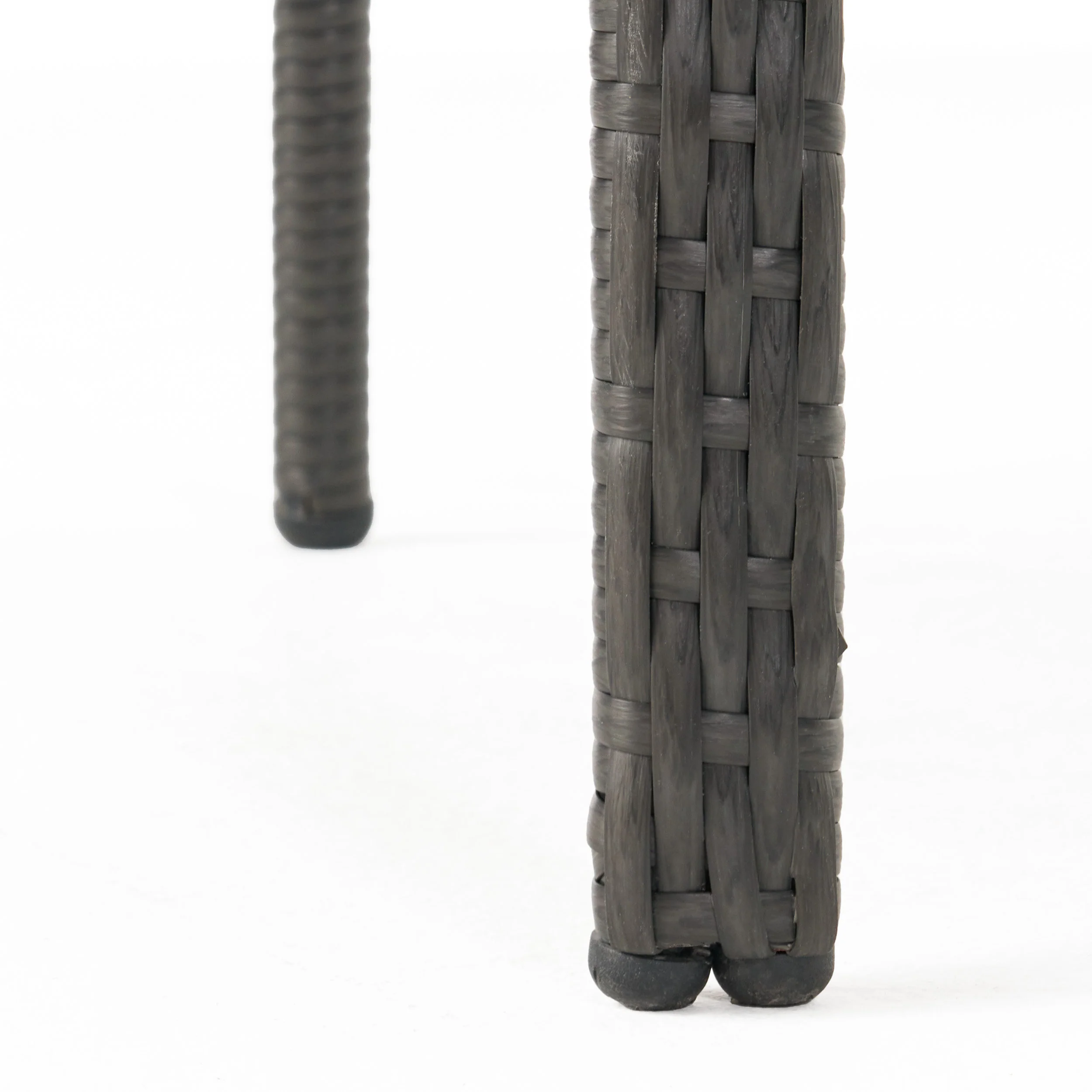 San Miguel Grey Wicker Stackable Patio Armchairs (Set of 4) - furnishings