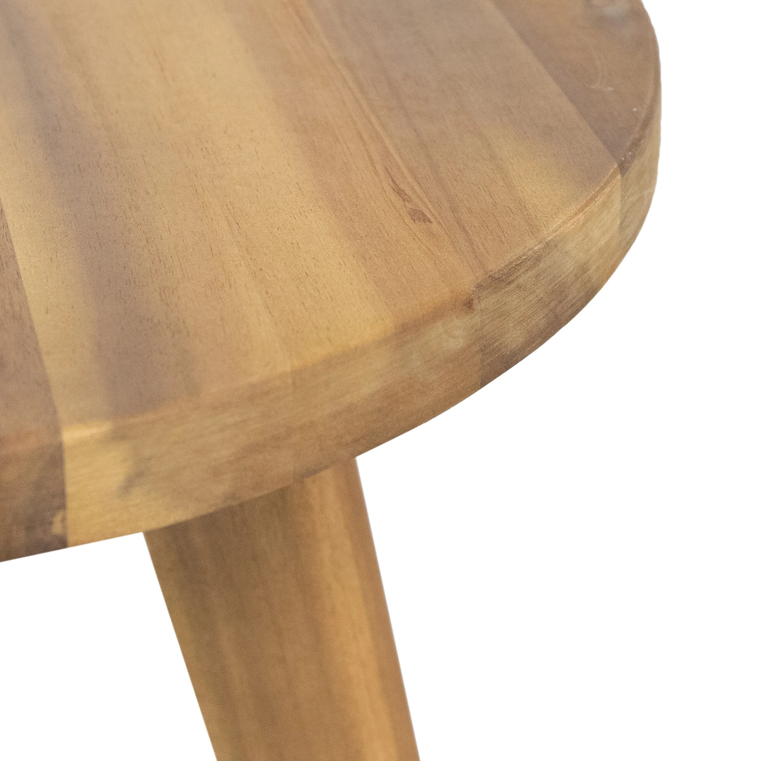 Gino Outdoor Farmhouse Acacia Wood Side Table, Dark Gray Finish - furnishings