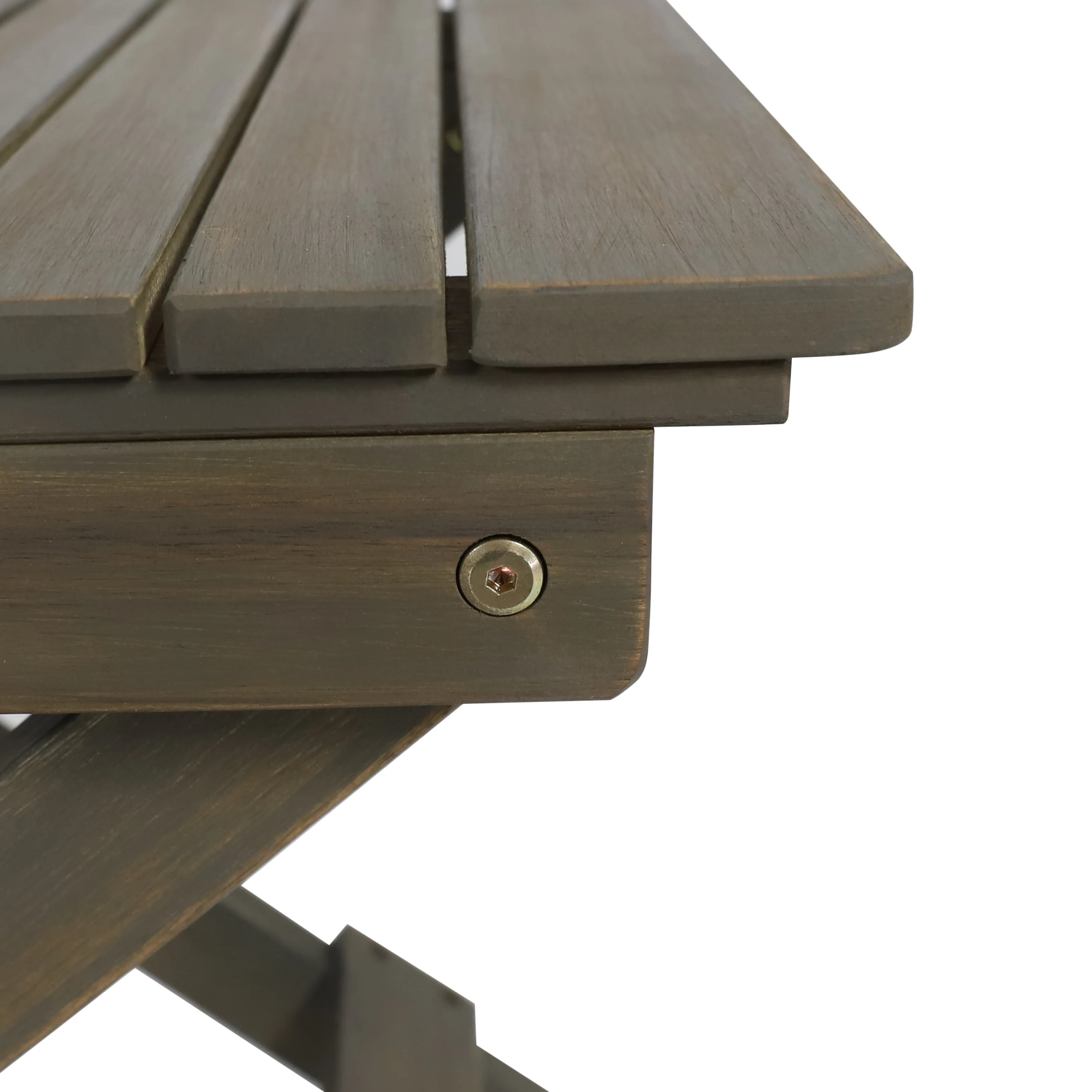 Kandyce Outdoor Acacia Wood 2 Seater Folding Chat Set - furnishings