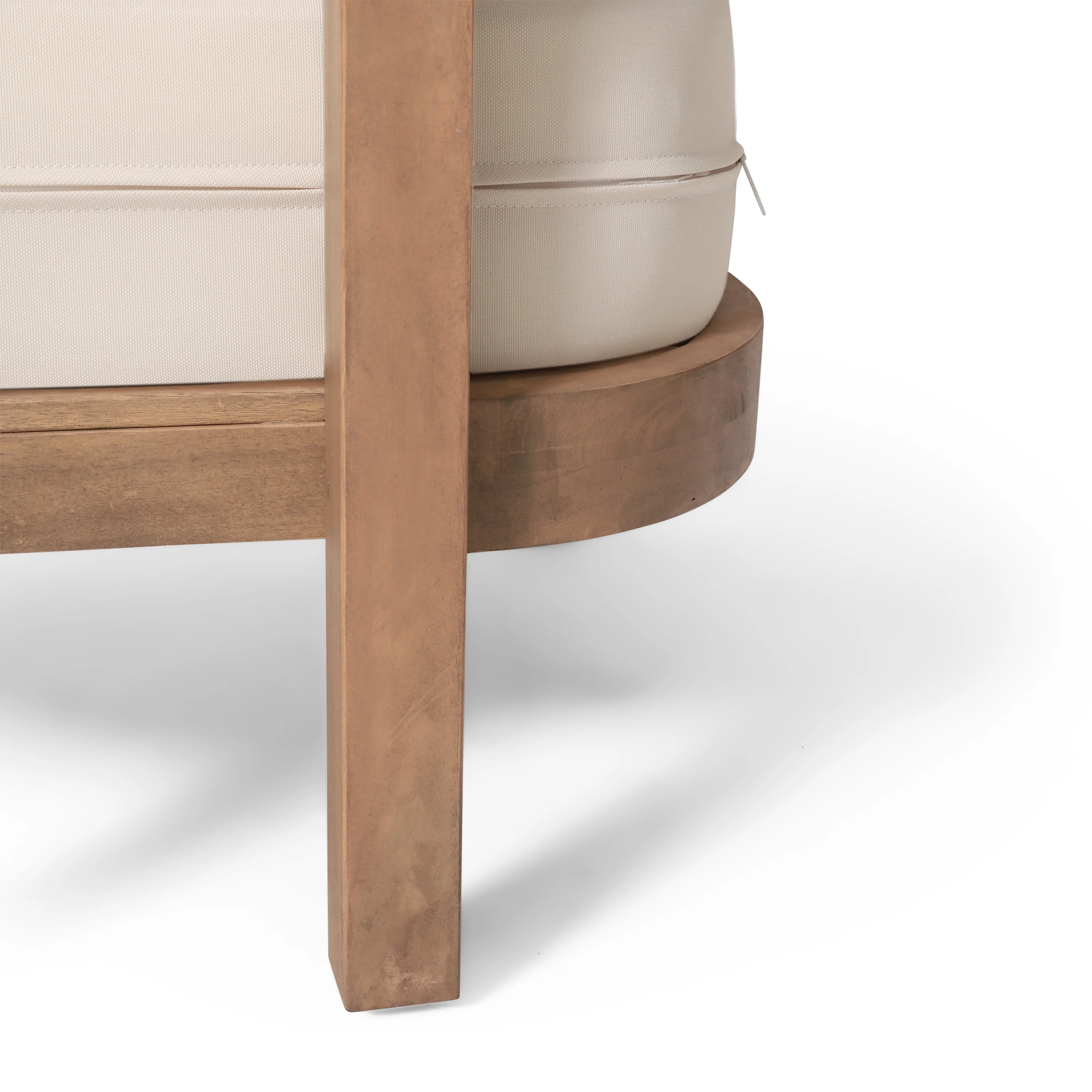 Aston Outdoor Acacia Wood Club Chair with Cushions - furnishings