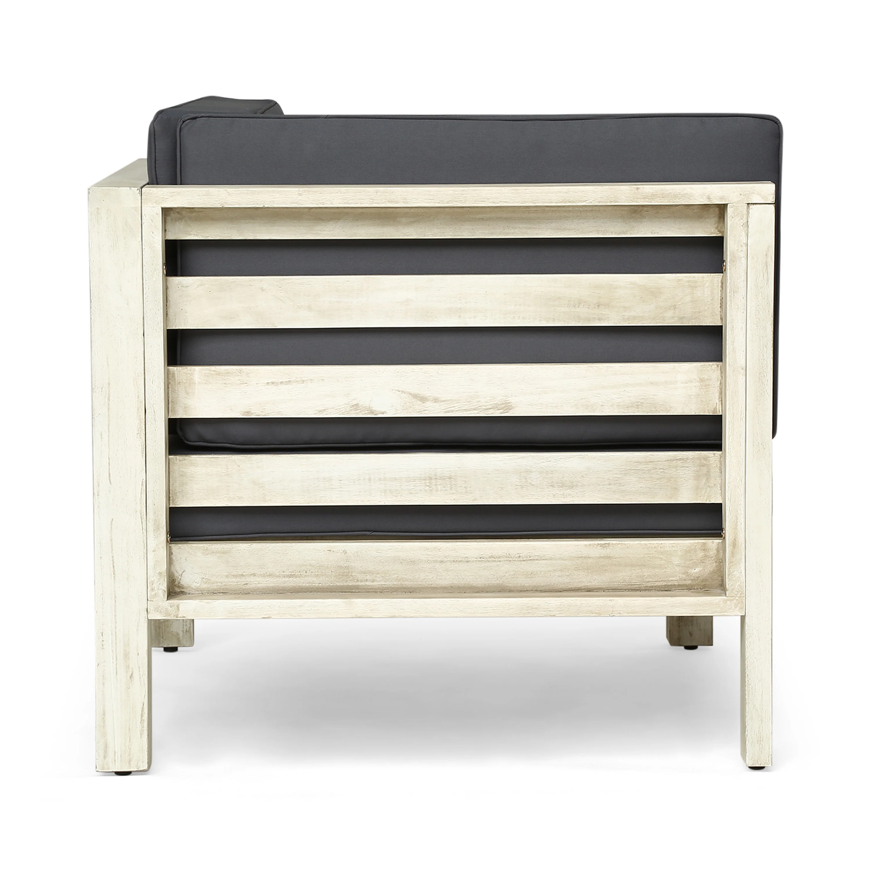 Dawson Outdoor Sectional Sofa Set - 3-Seater - Acacia Wood - Outdoor Cushions - furnishings