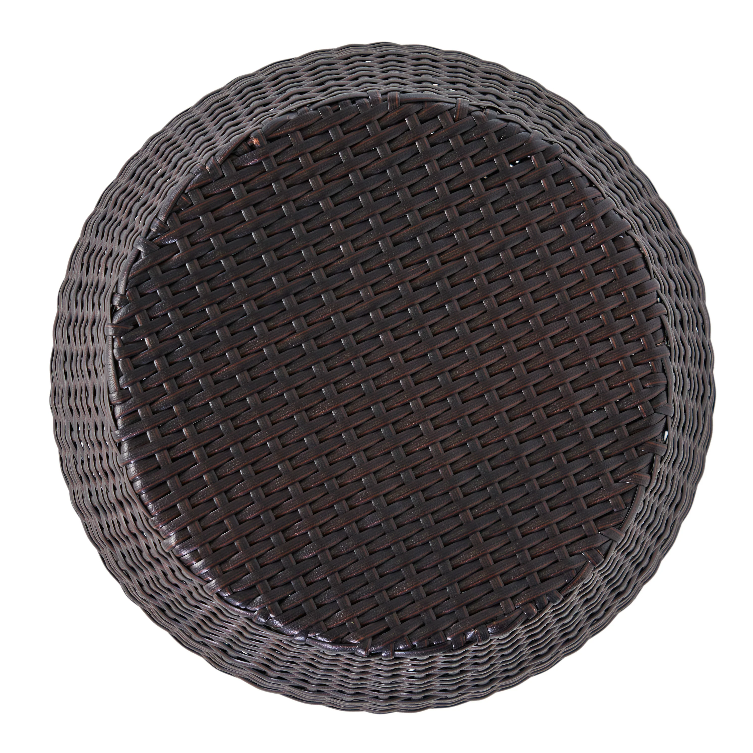 Colburn Outdoor Wicker 14.00-inch Barrel Side Table - furnishings