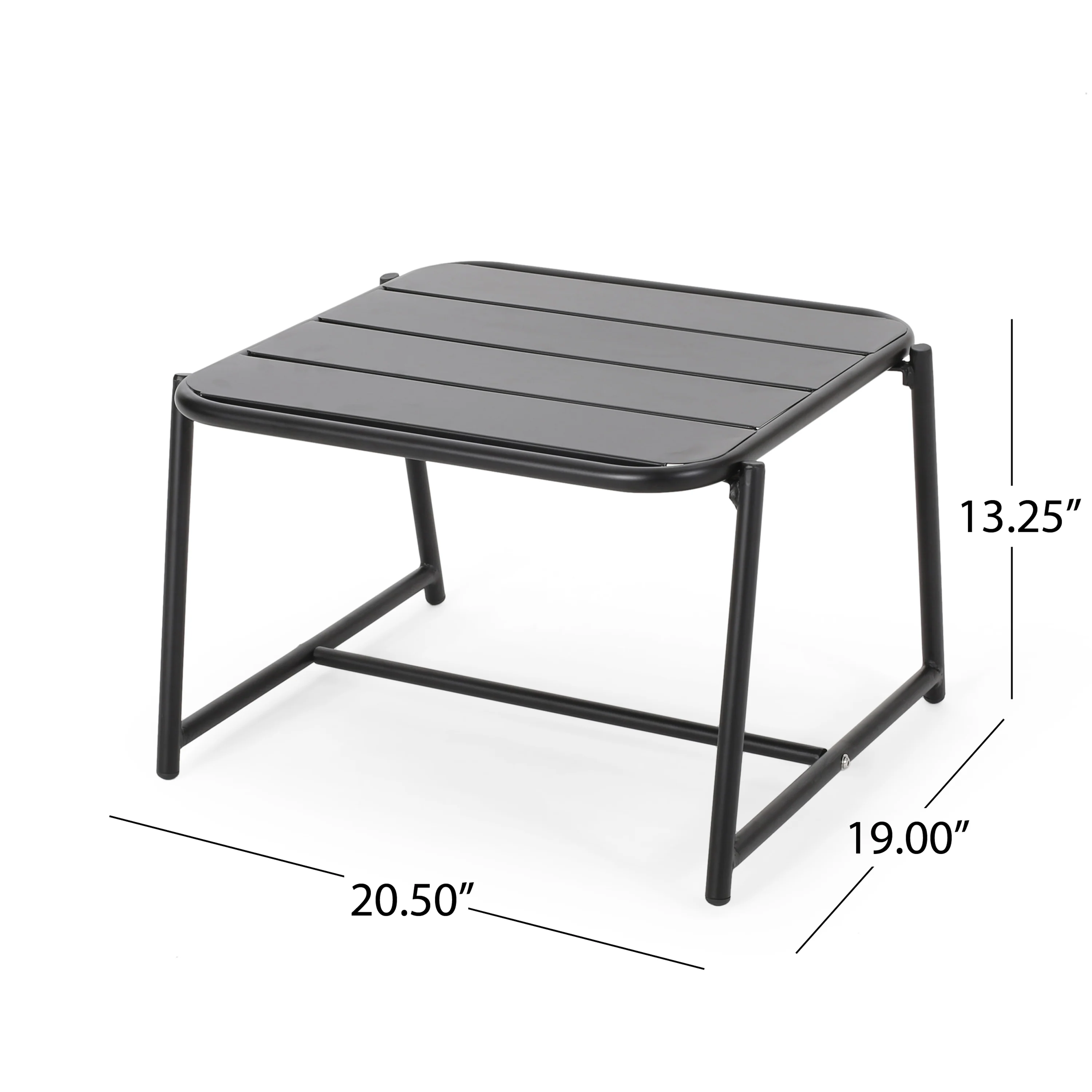 Crowningshield Outdoor Iron Side Table - furnishings