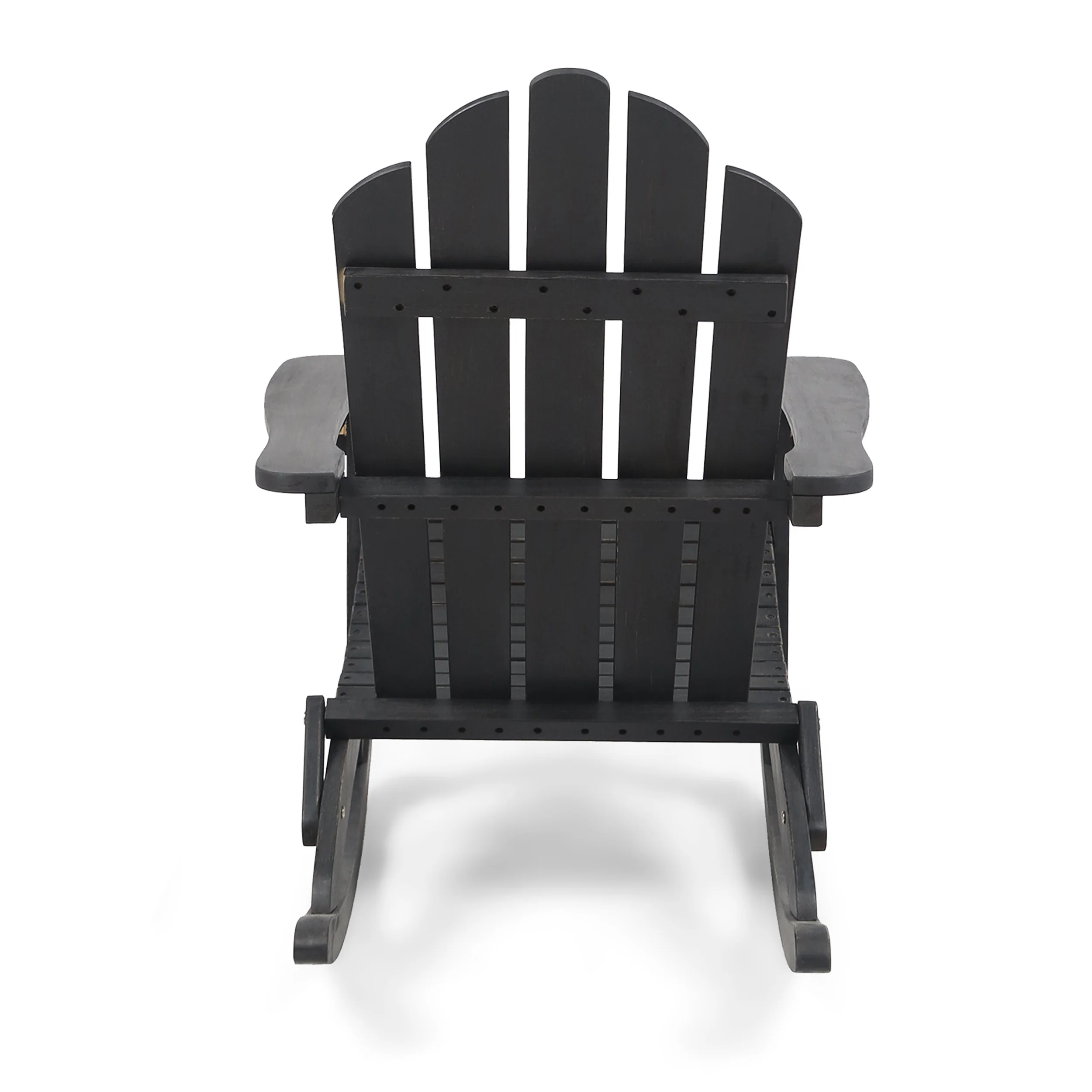 Cara Outdoor Adirondack Acacia Wood Rocking Chair - furnishings