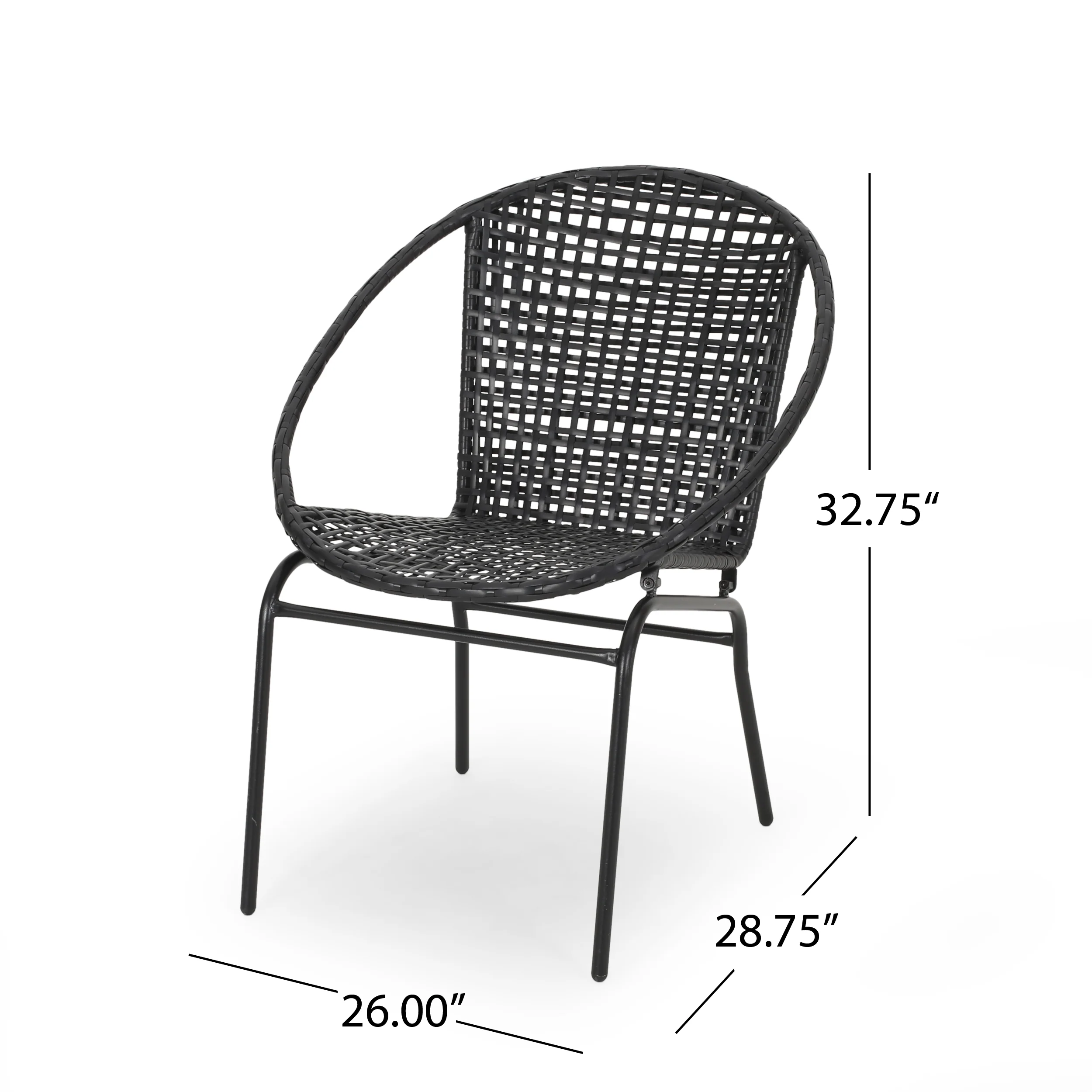 German Outdoor Modern 2 Seater Faux Rattan Chat Set - furnishings