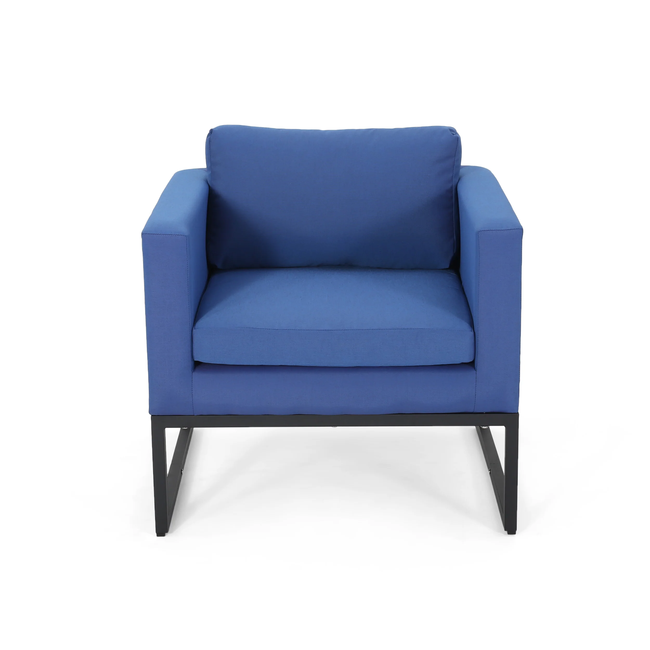 Jacqueline Modern Outdoor Upholstered Club Chair (Set of 4) - furnishings