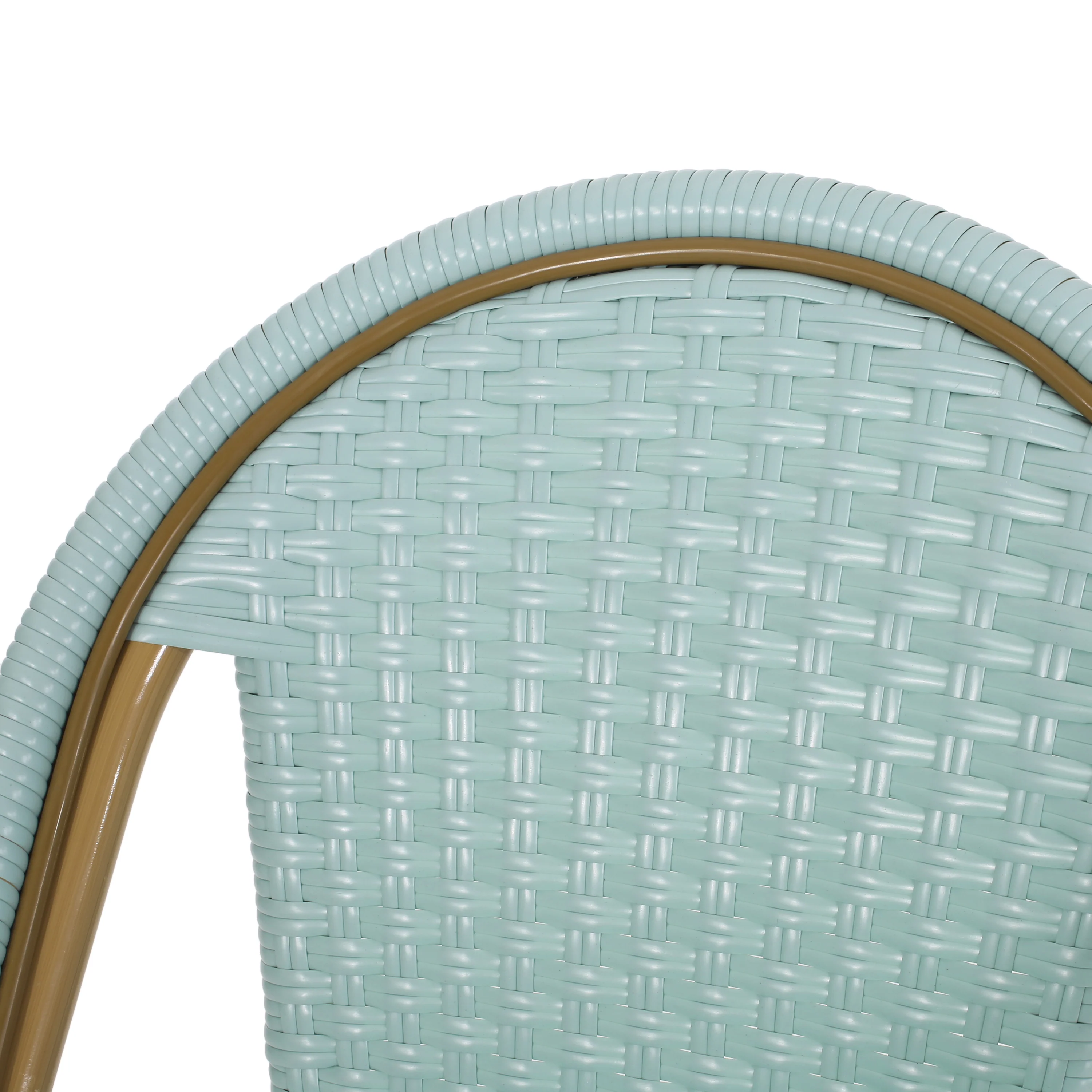 Cotterell Outdoor French Wicker and Aluminum 29.5 Inch Barstools, Set of 2 - furnishings