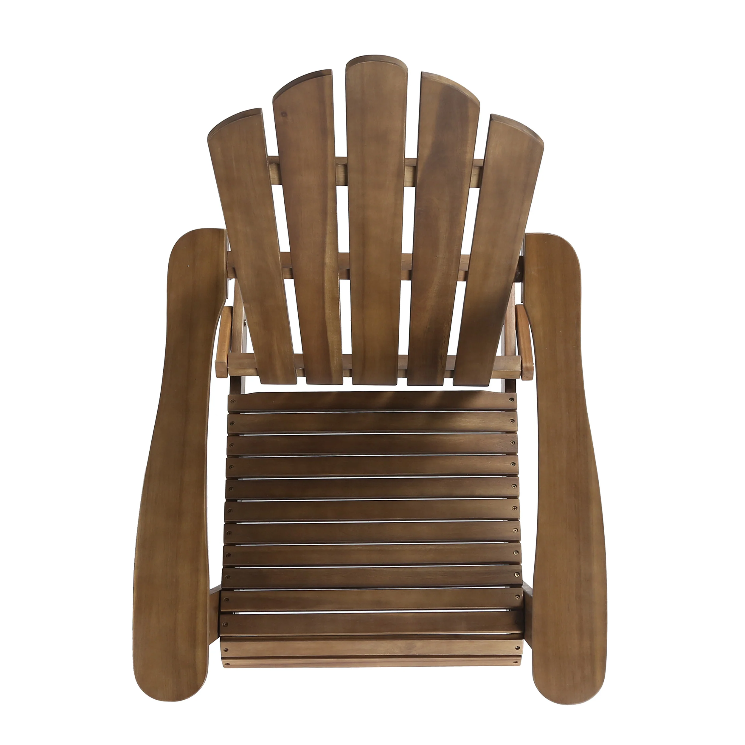 Cara Outdoor Acacia Wood Folding Adirondack Chair - furnishings