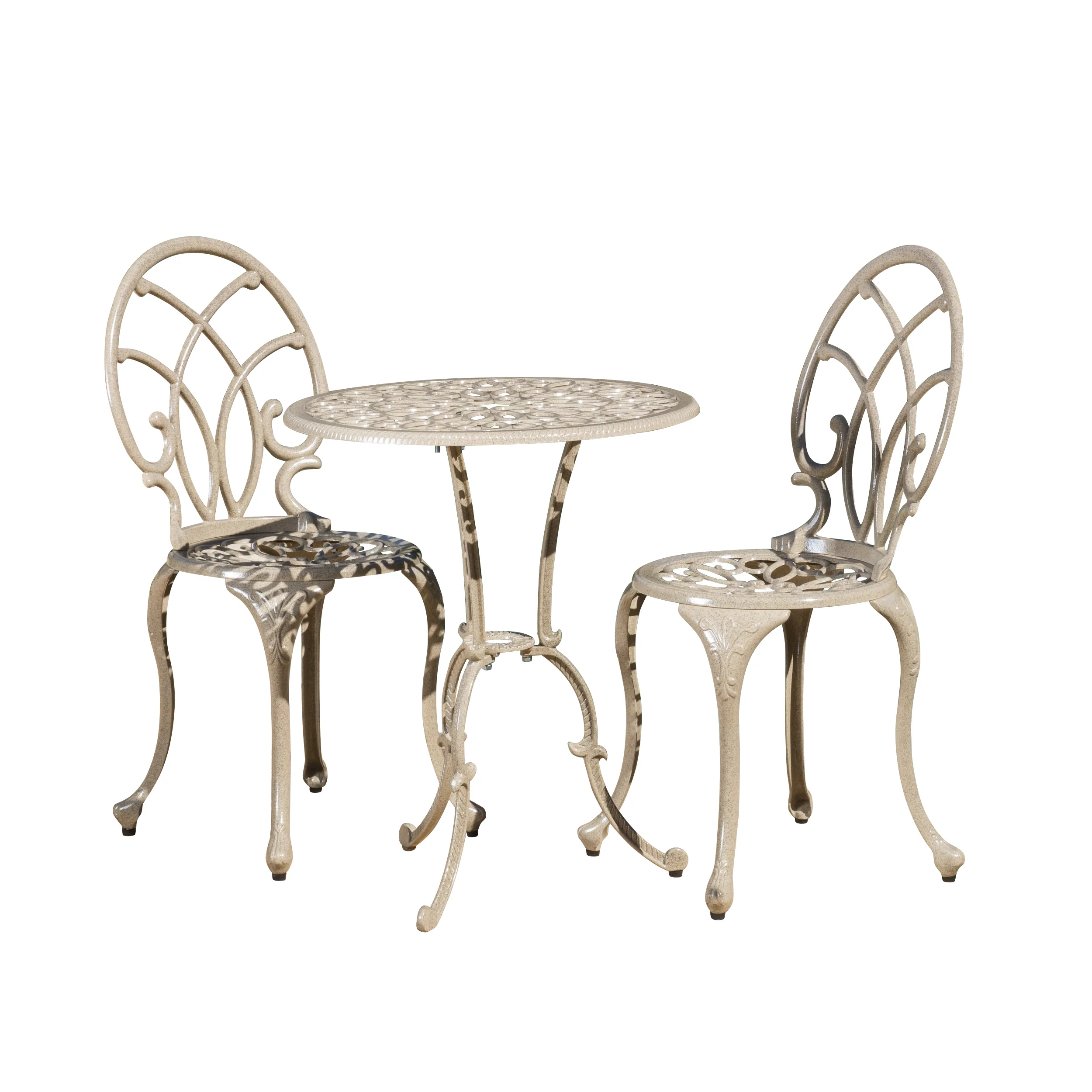 Andover Outdoor 3-Piece Aluminum Bistro Set - furnishings
