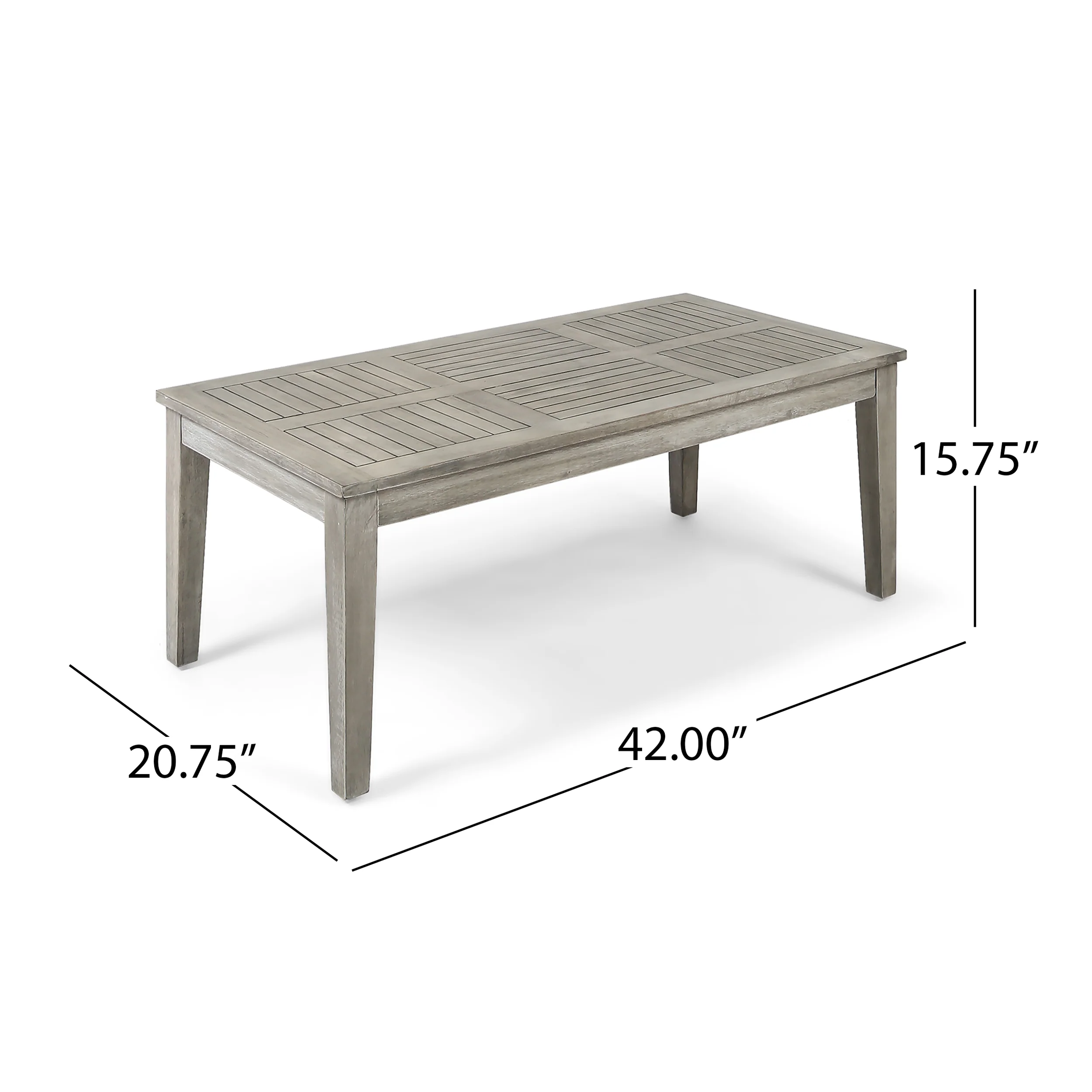Savannah Outdoor Acacia Wood Coffee Table - furnishings