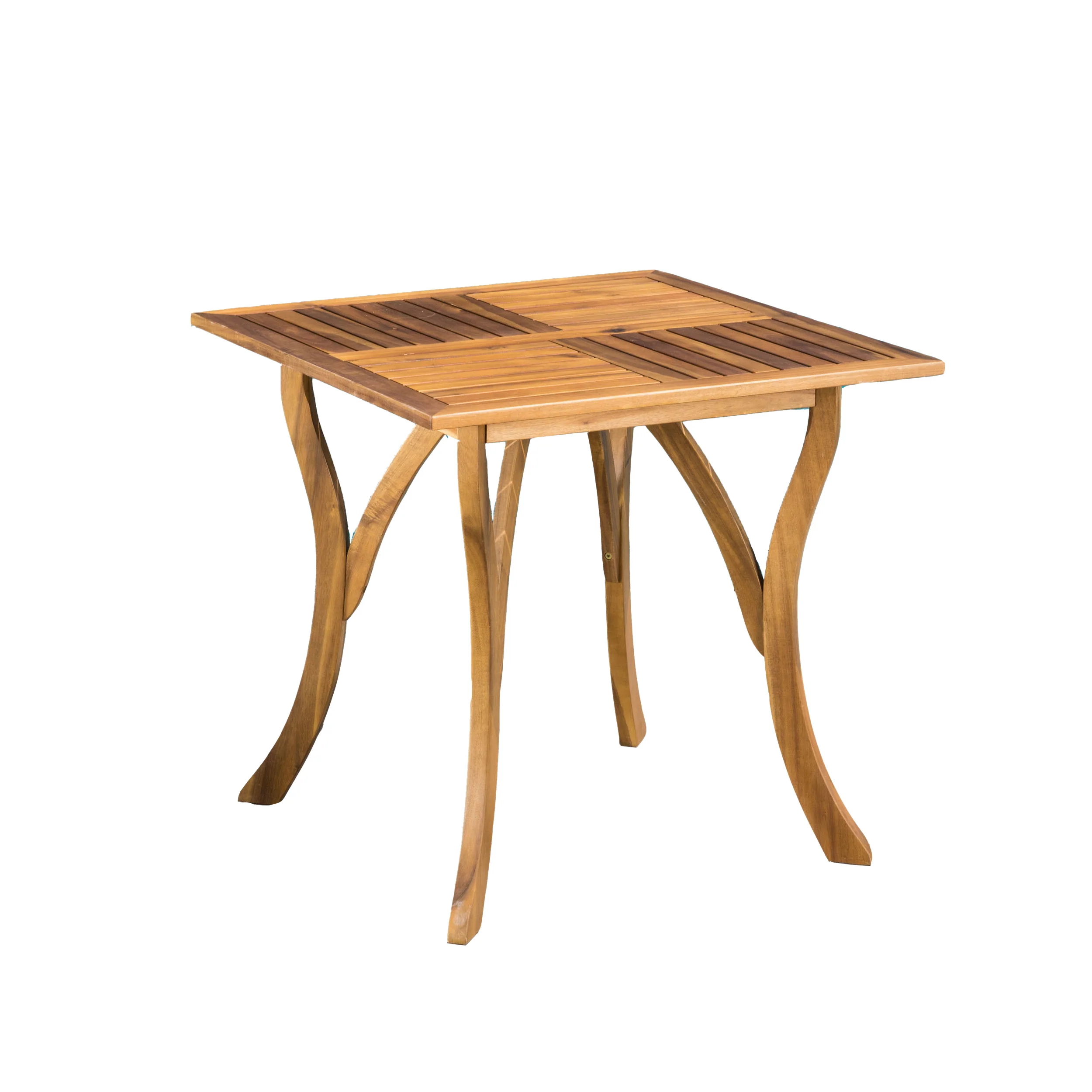 Baia Outdoor Acacia Wood Square Dining Table - furnishings