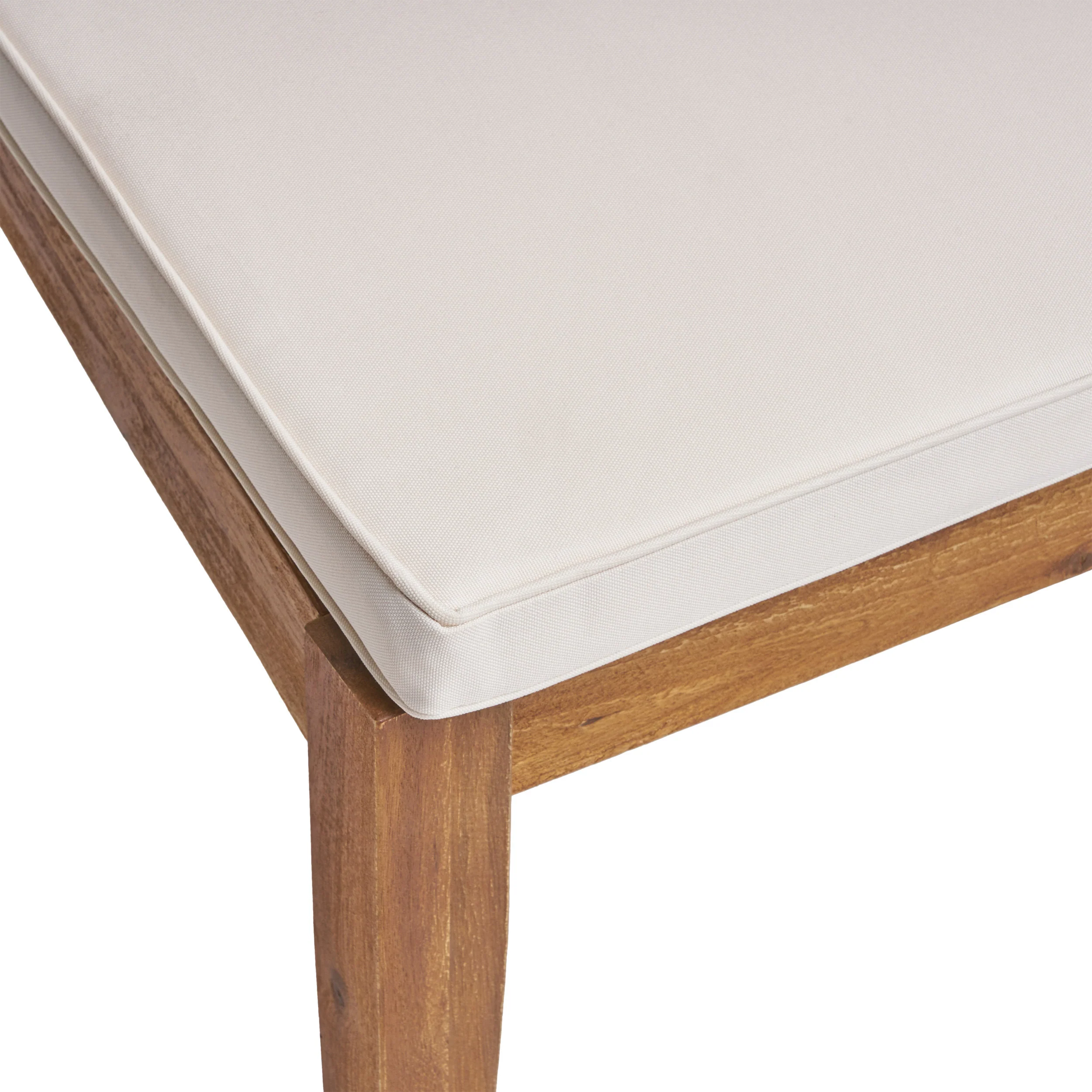 Zeila Outdoor Acacia Wood Dining Chair with Cushions, Set of 2 - furnishings