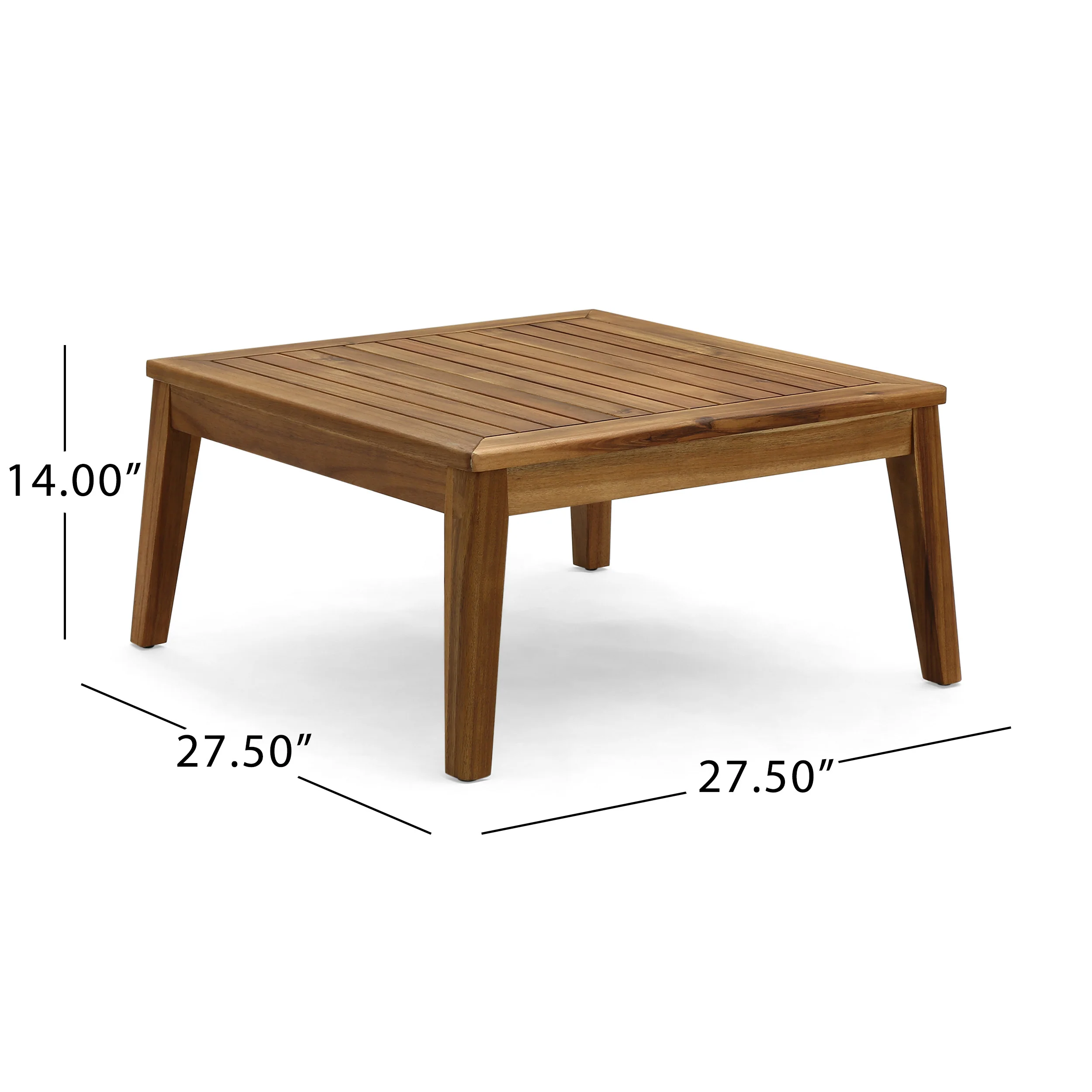 Giselle Outdoor Acacia Wood 7 Seater Sectional Sofa and Loveseat Set with Coffee Table - furnishings