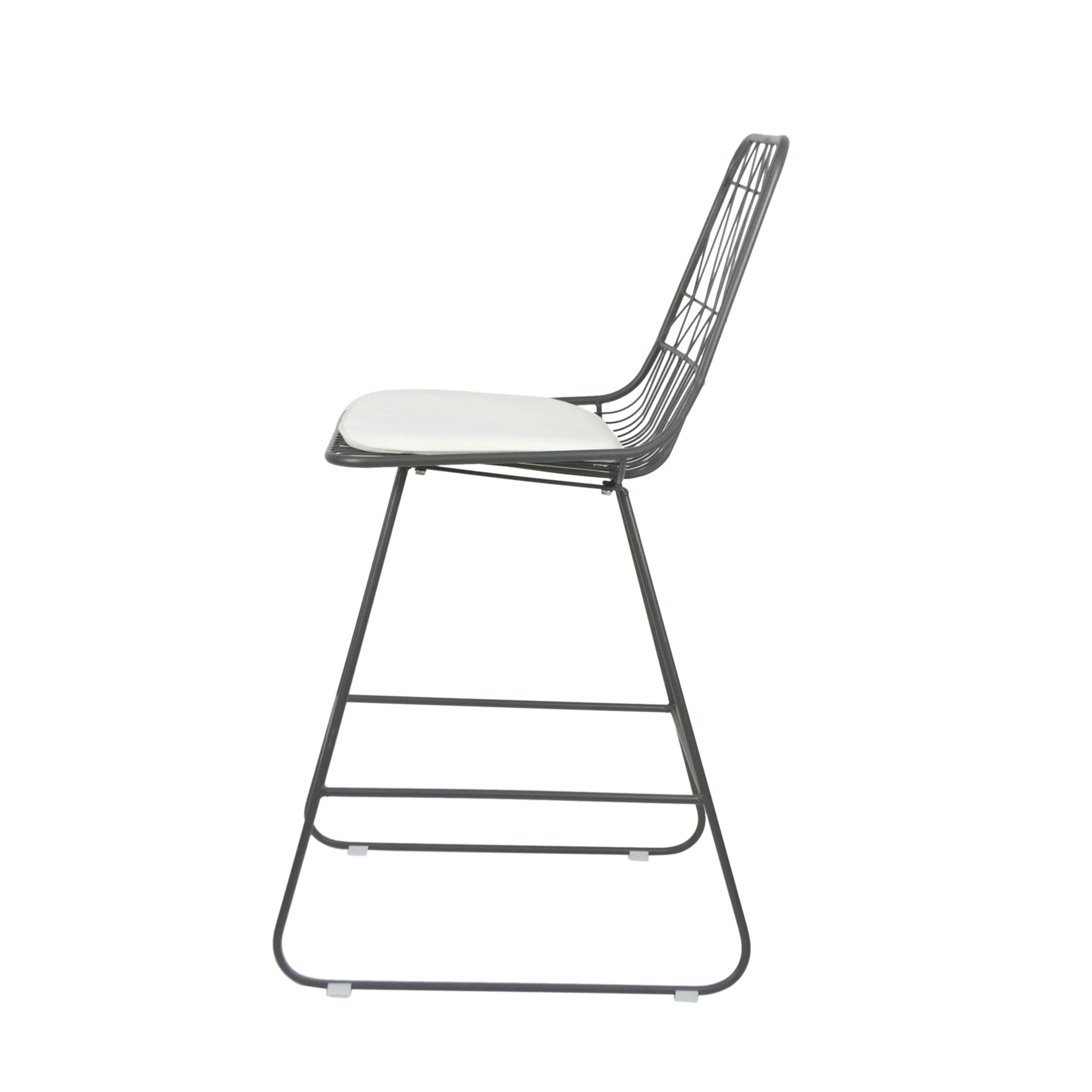 Hedy Outdoor Wire Counter Stools with Cushions (Set of 4) - furnishings