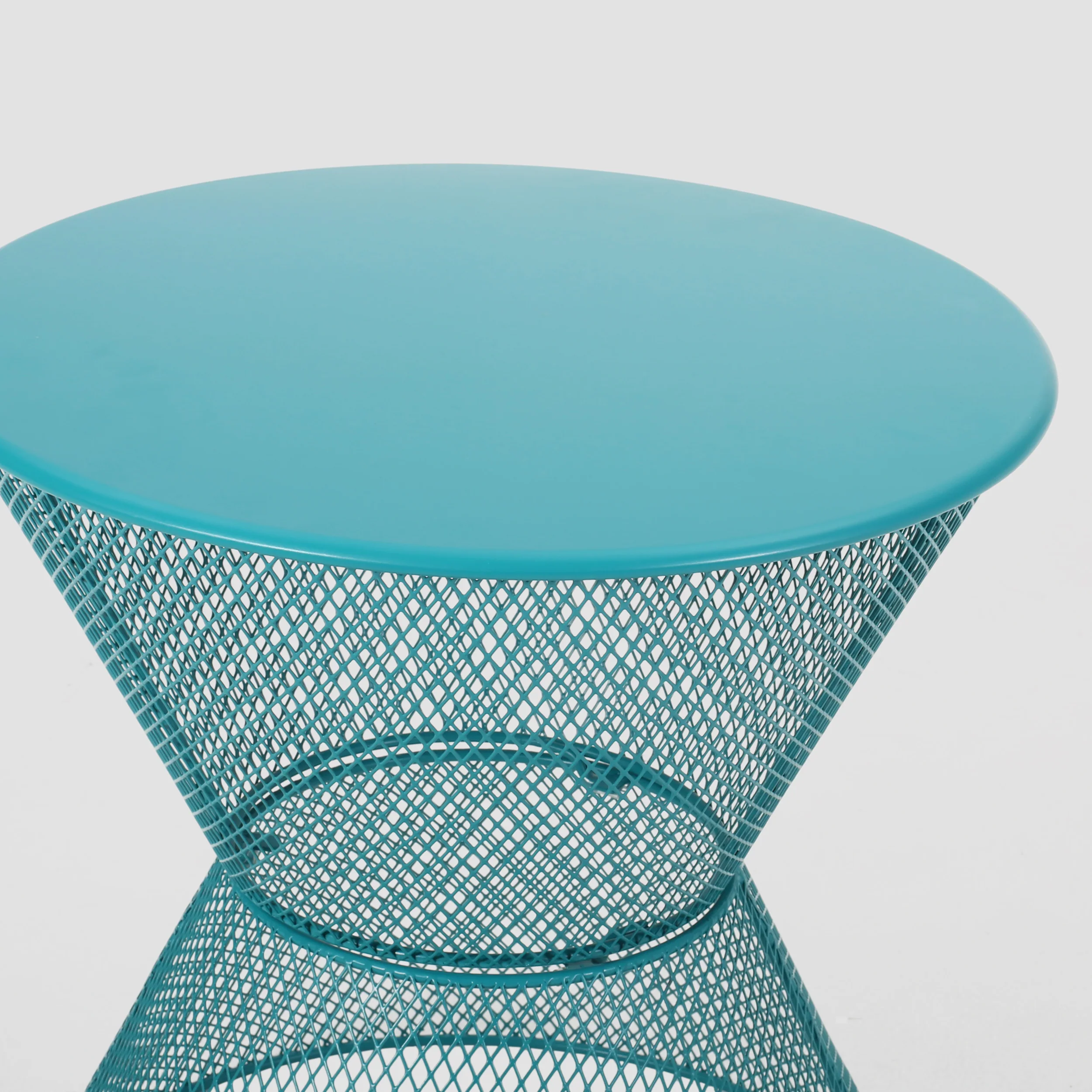 Tristian Modern Outdoor Iron Side Table - furnishings