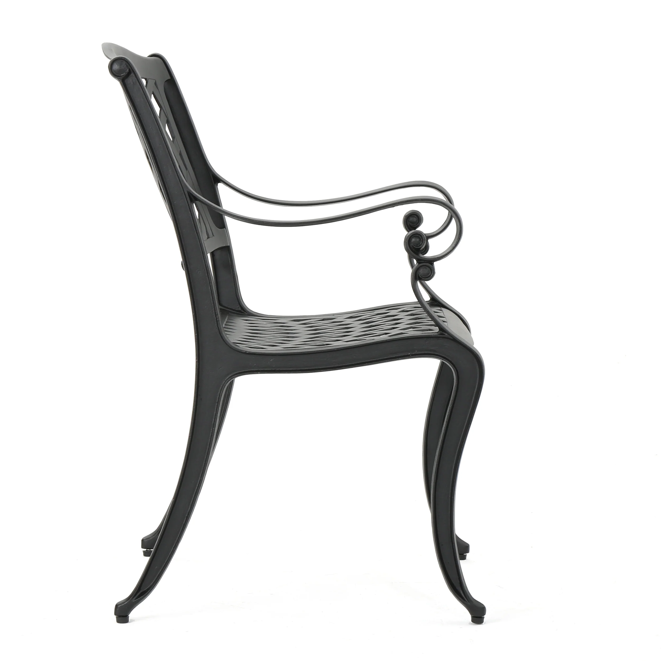 Hallandale Outdoor Dining Chair with Cushion (Set of 2) - furnishings