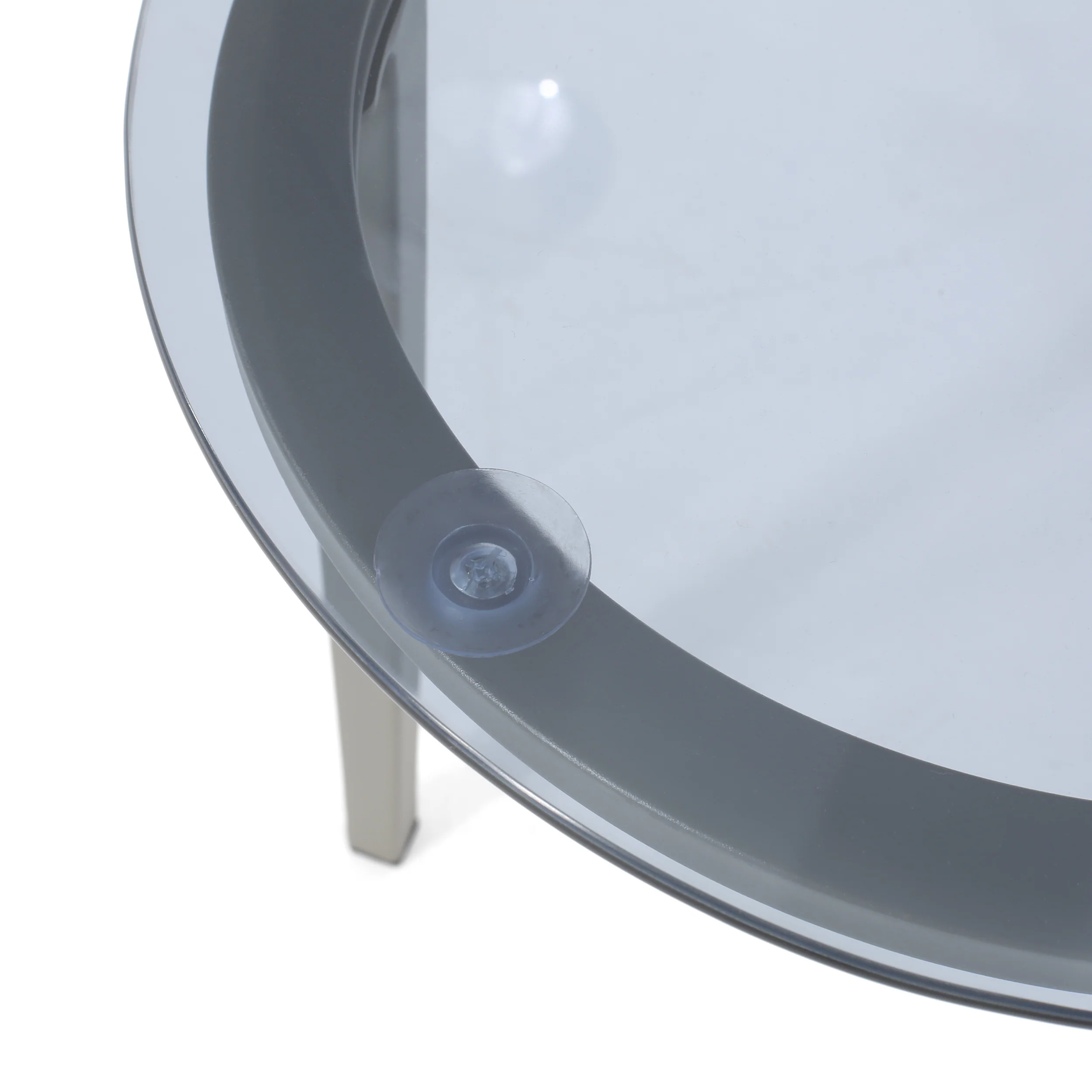 Kalyiah Outdoor Modern Side Table with Tempered Glass Top - furnishings