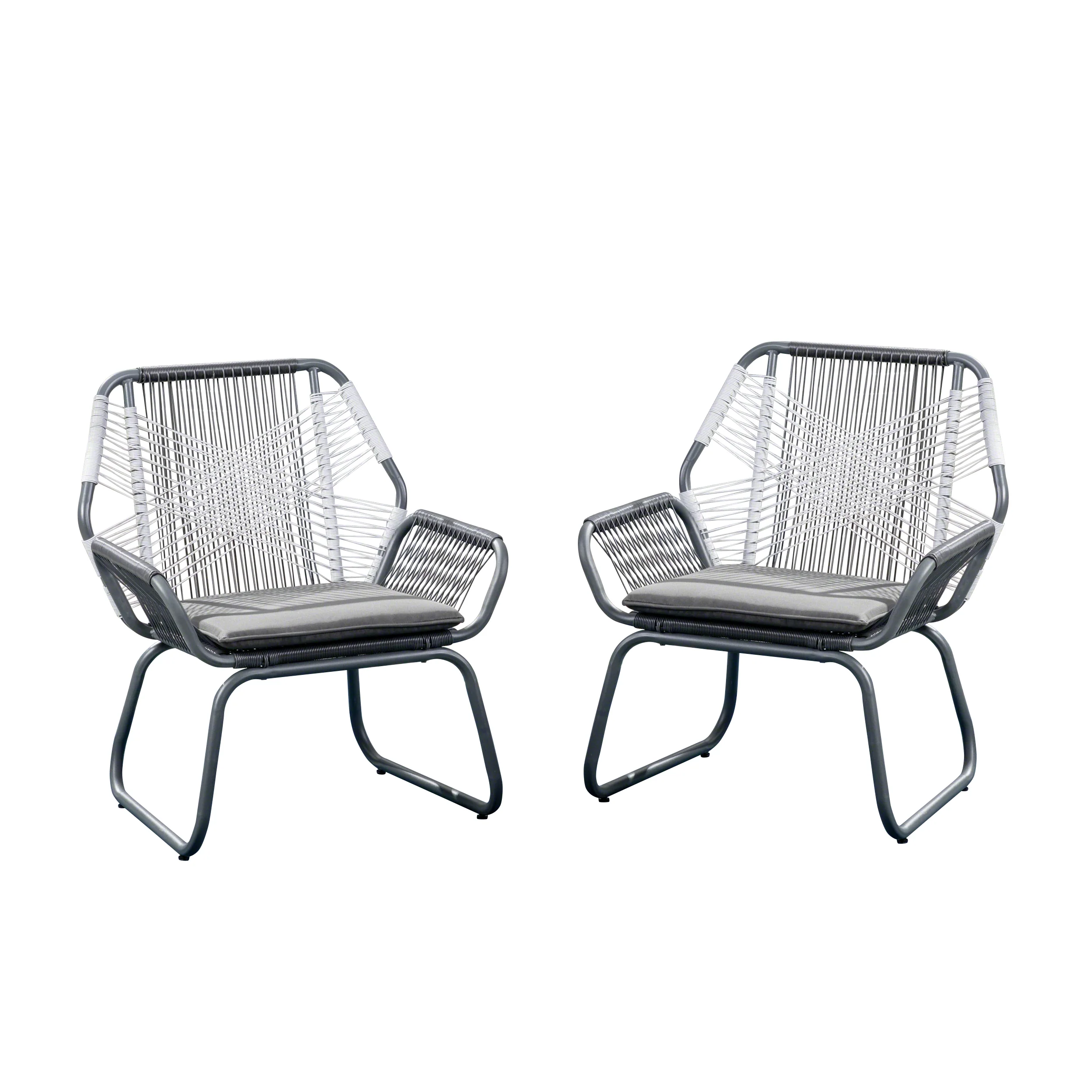 Lydia Outdoor Faux Rattan Club Chair (Set of 2) - furnishings
