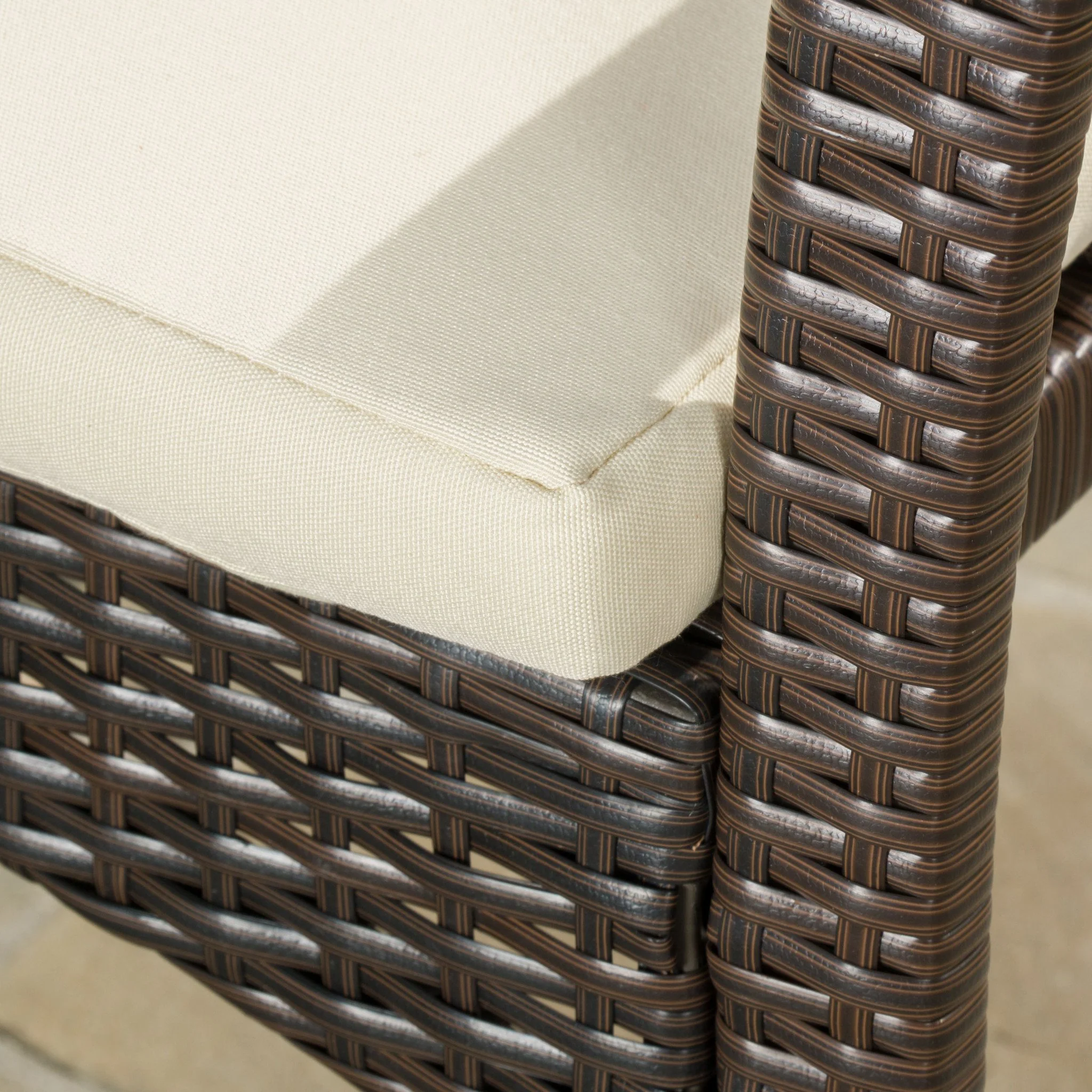 Finnish Outdoor Wicker Bistro Set - furnishings
