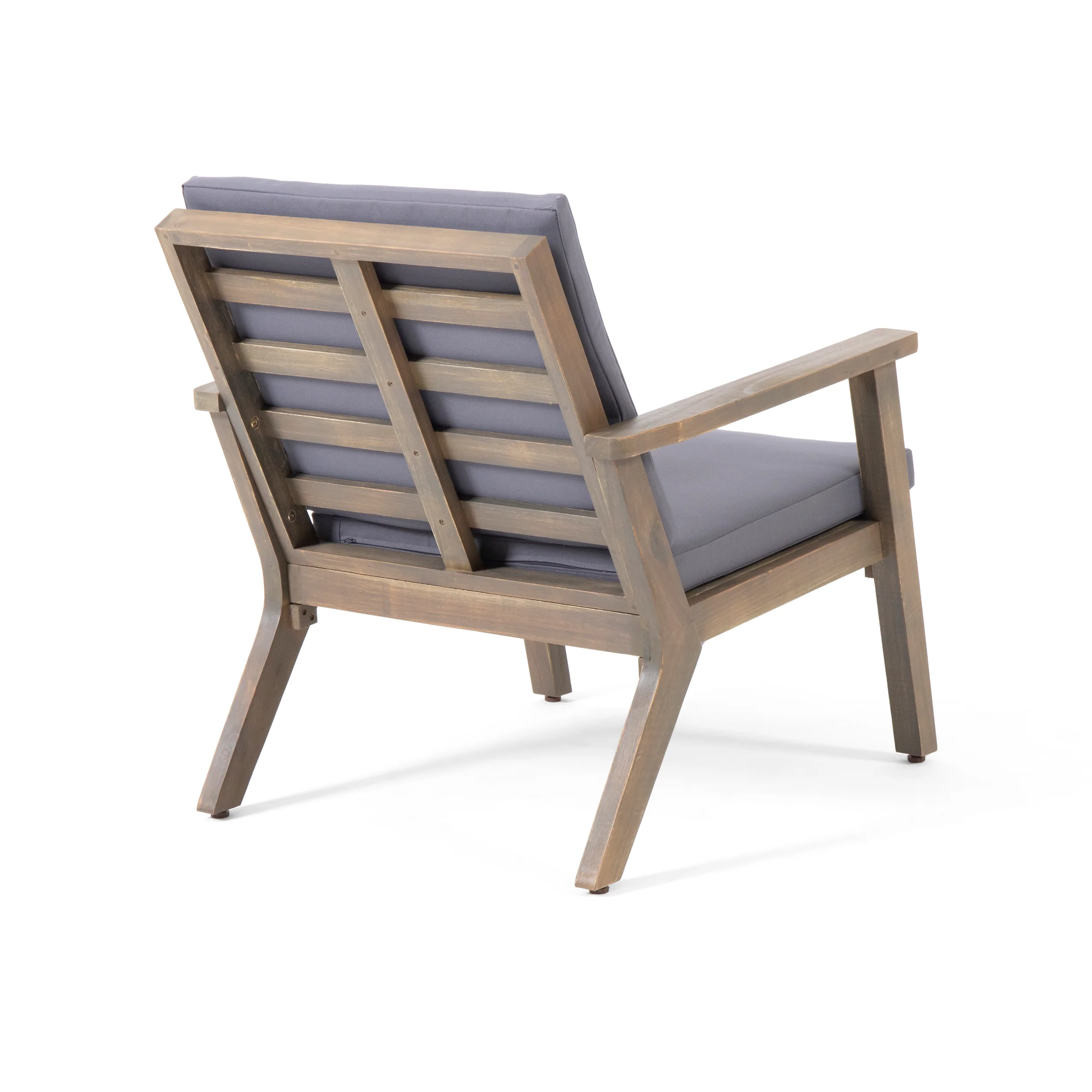 Avacyn Outdoor Acacia Wood 4 Seater Chat Set with Cushions - furnishings