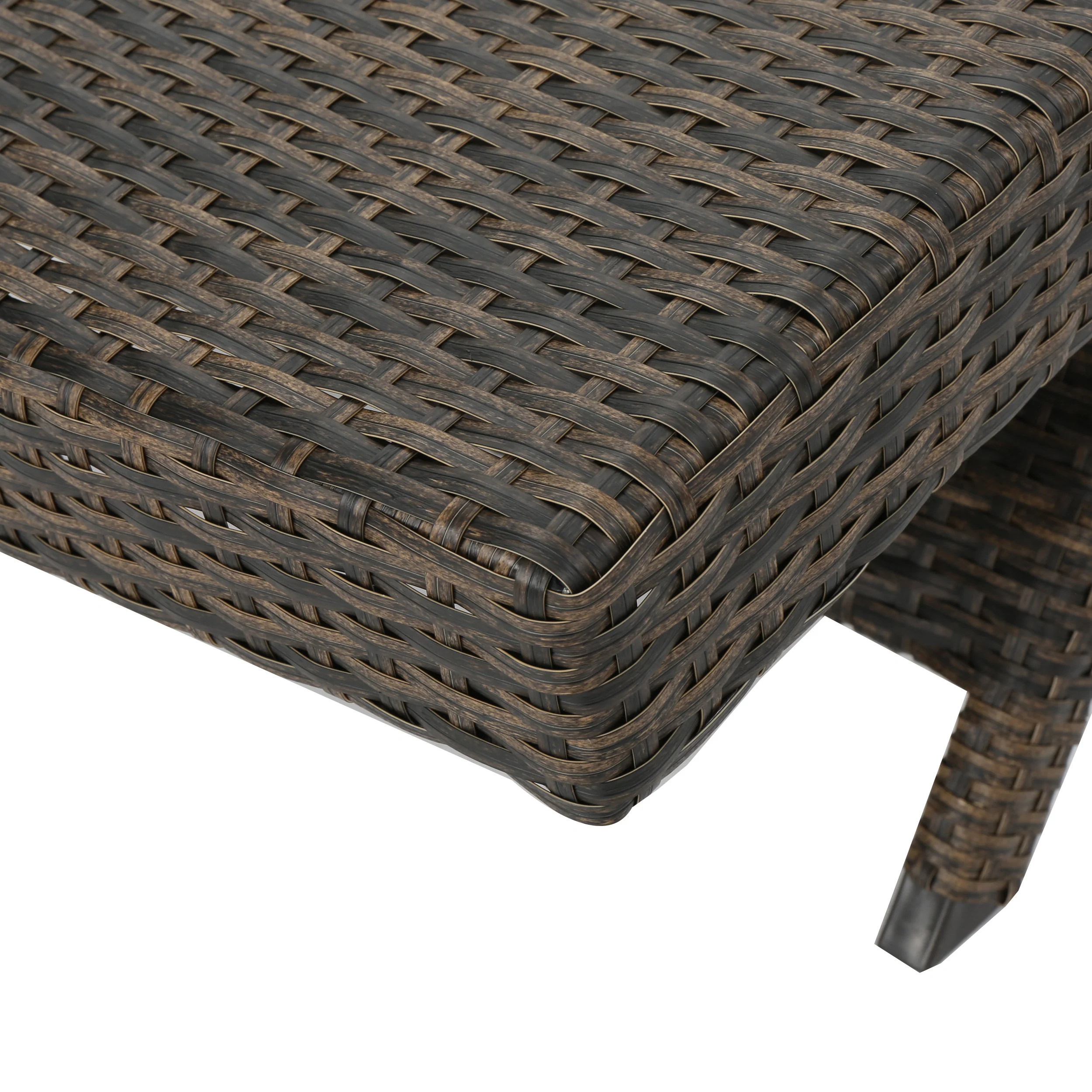 Thira Outdoor Modern Adjustable Wicker Chaise Lounge Chair - furnishings