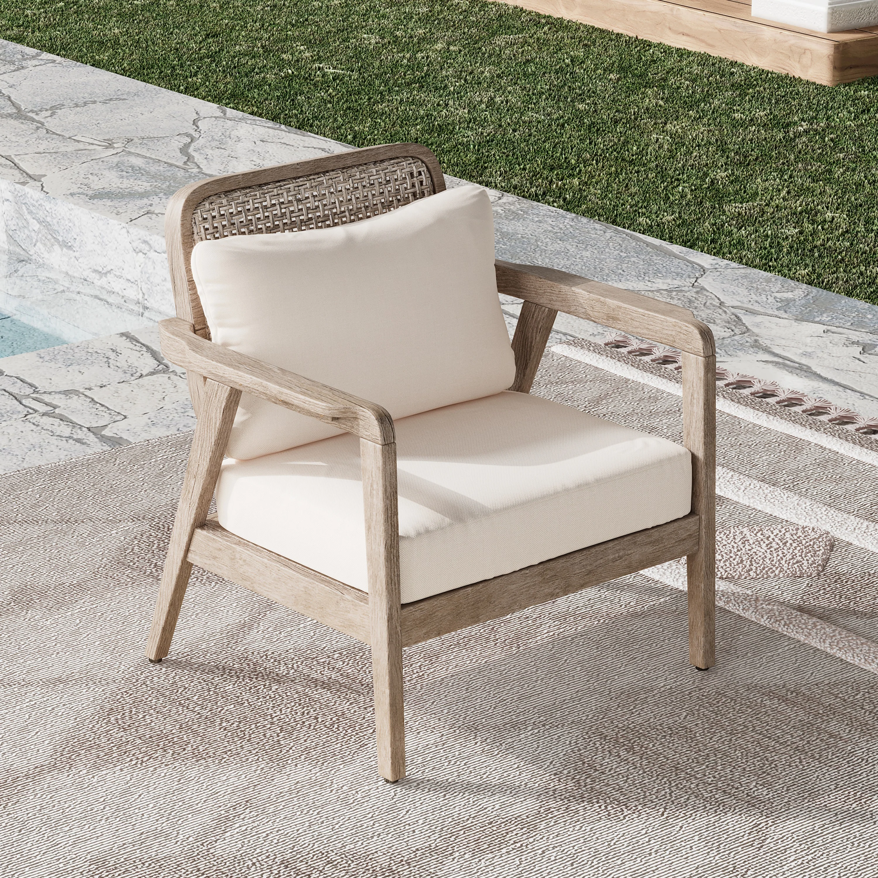 Jatas Outdoor Pation Club Chairs - furnishings