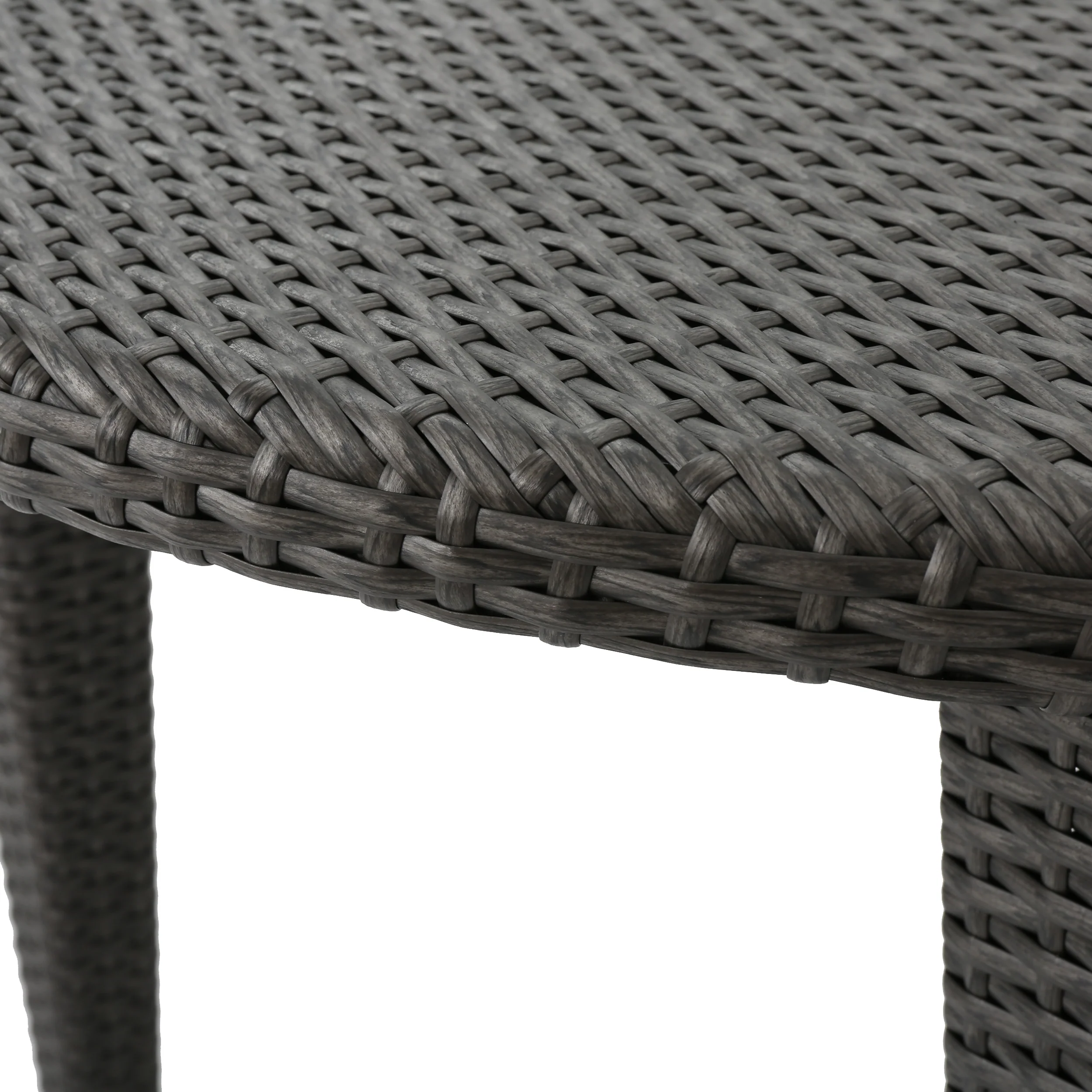 Dunedain Outdoor Round Wicker Dining Table - furnishings
