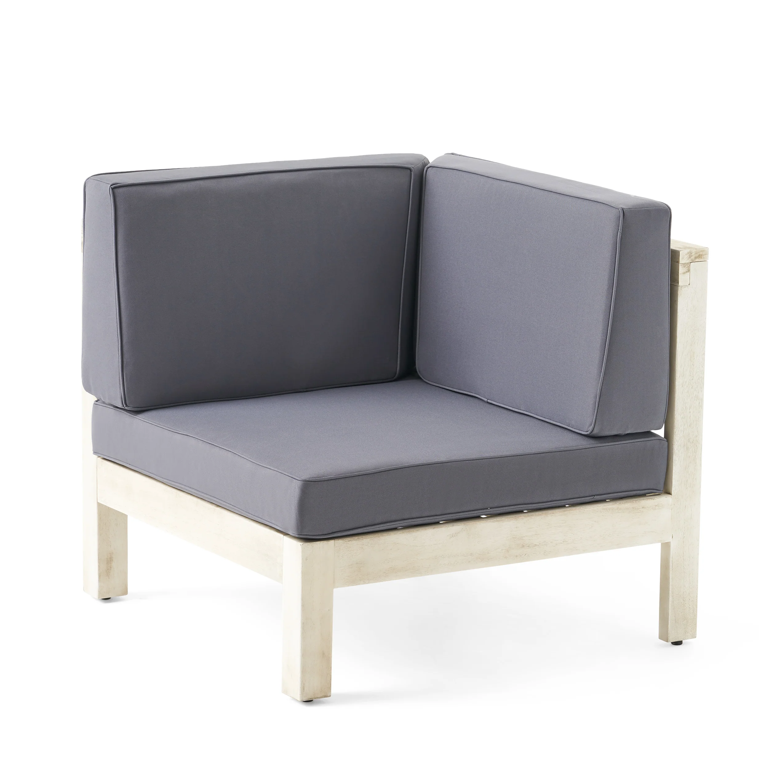 Lorelei Outdoor Acacia Wood 10 Seater U-Shaped Sectional Sofa Set with Fire Pit - furnishings