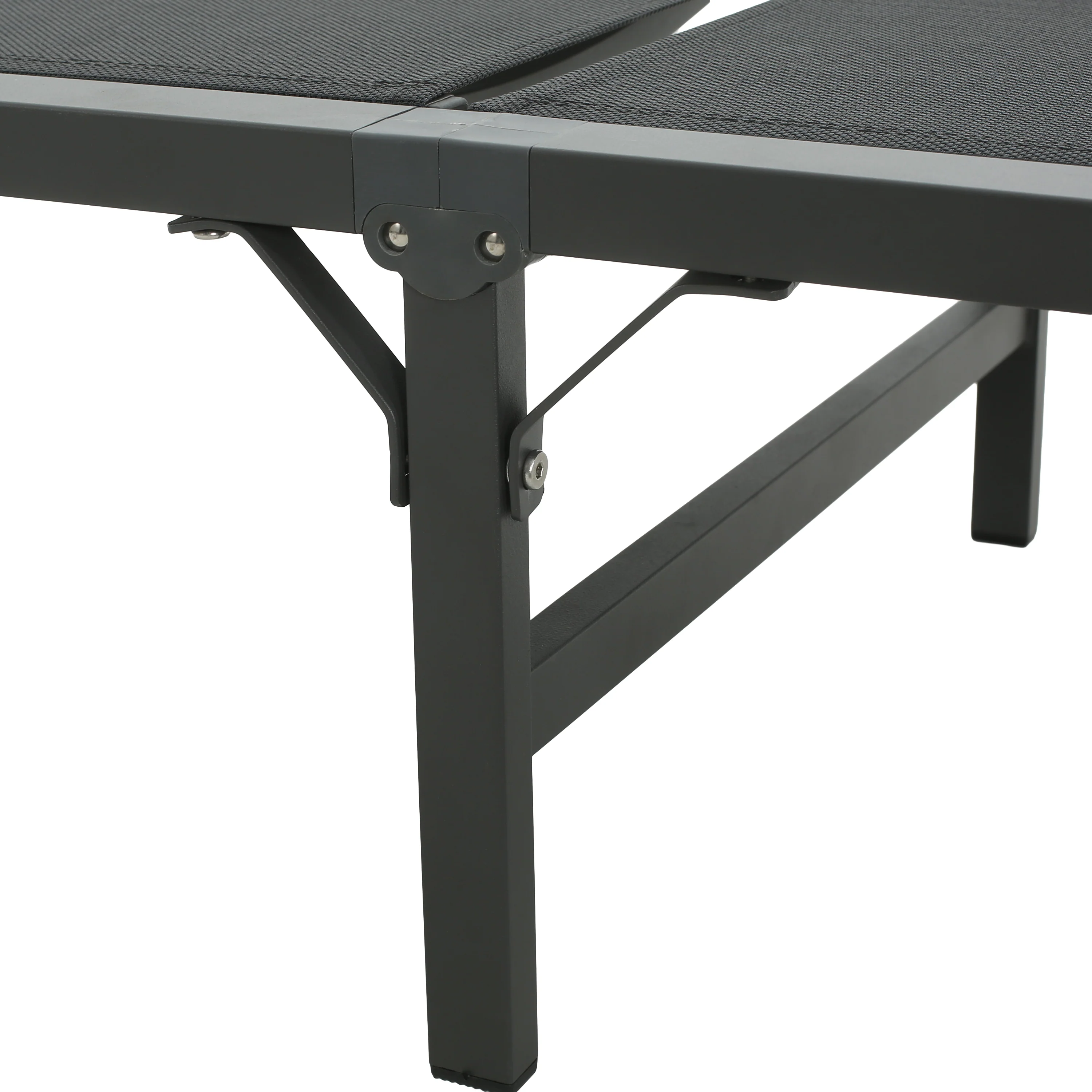 Savannah Outdoor Aluminum Folding Chaise Lounge, Set of 2 - furnishings