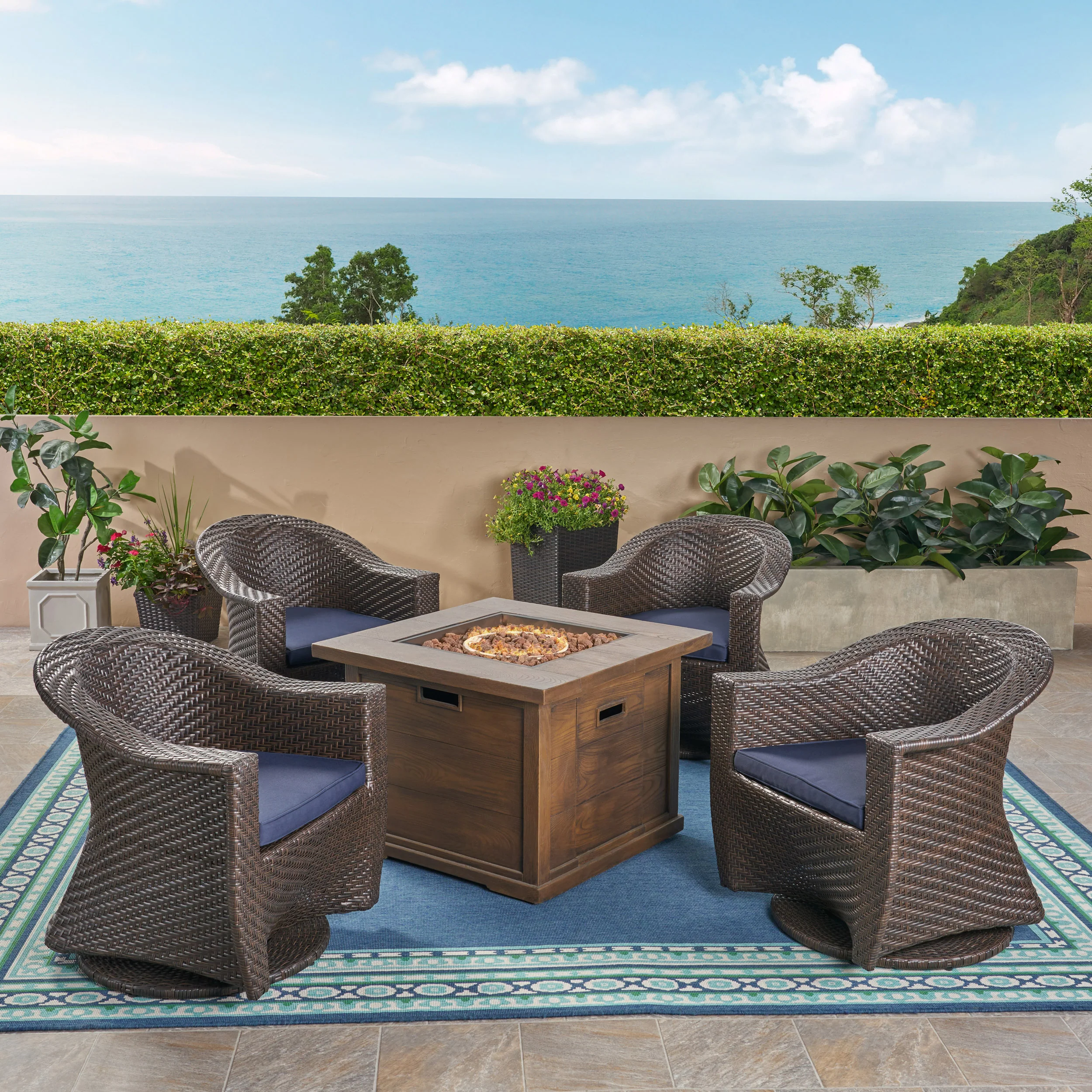 Celeste Patio Fire Pit Set - furnishings