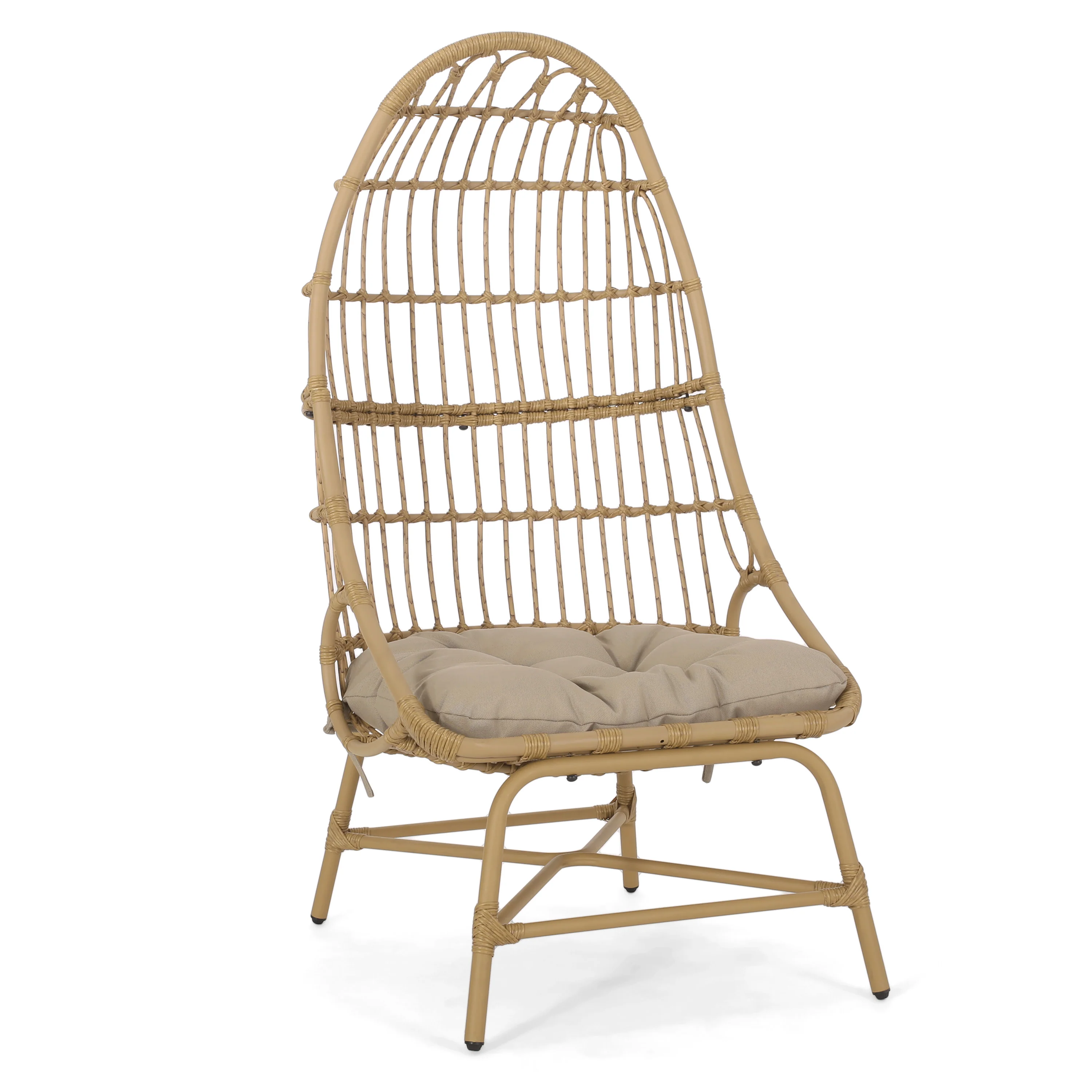 Cortina Outdoor Wicker Basket Chair with Cushion - furnishings