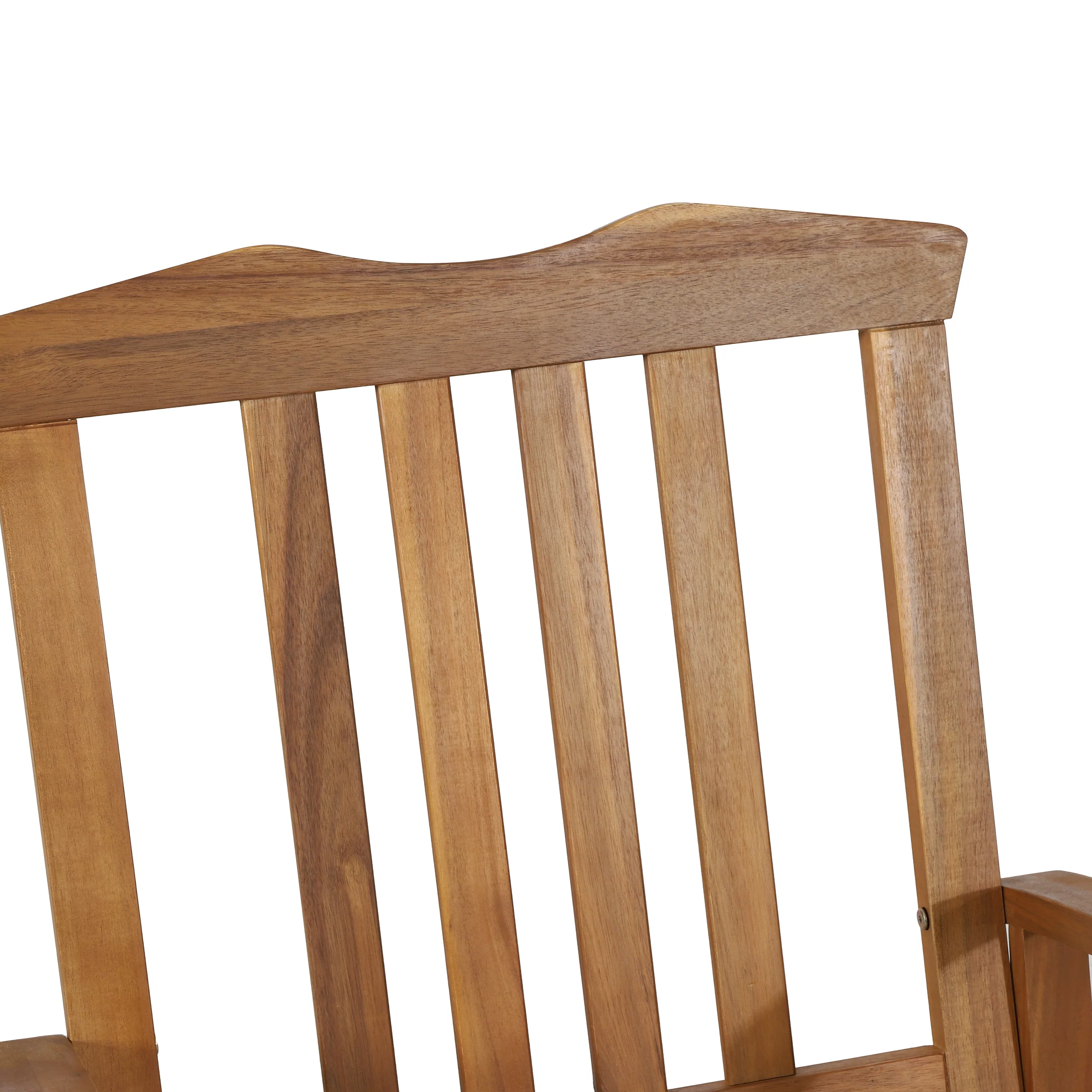 Kessler Outdoor Acacia Wood Rocking Chair with Cushion, Set of 2, Teak and Beige - furnishings