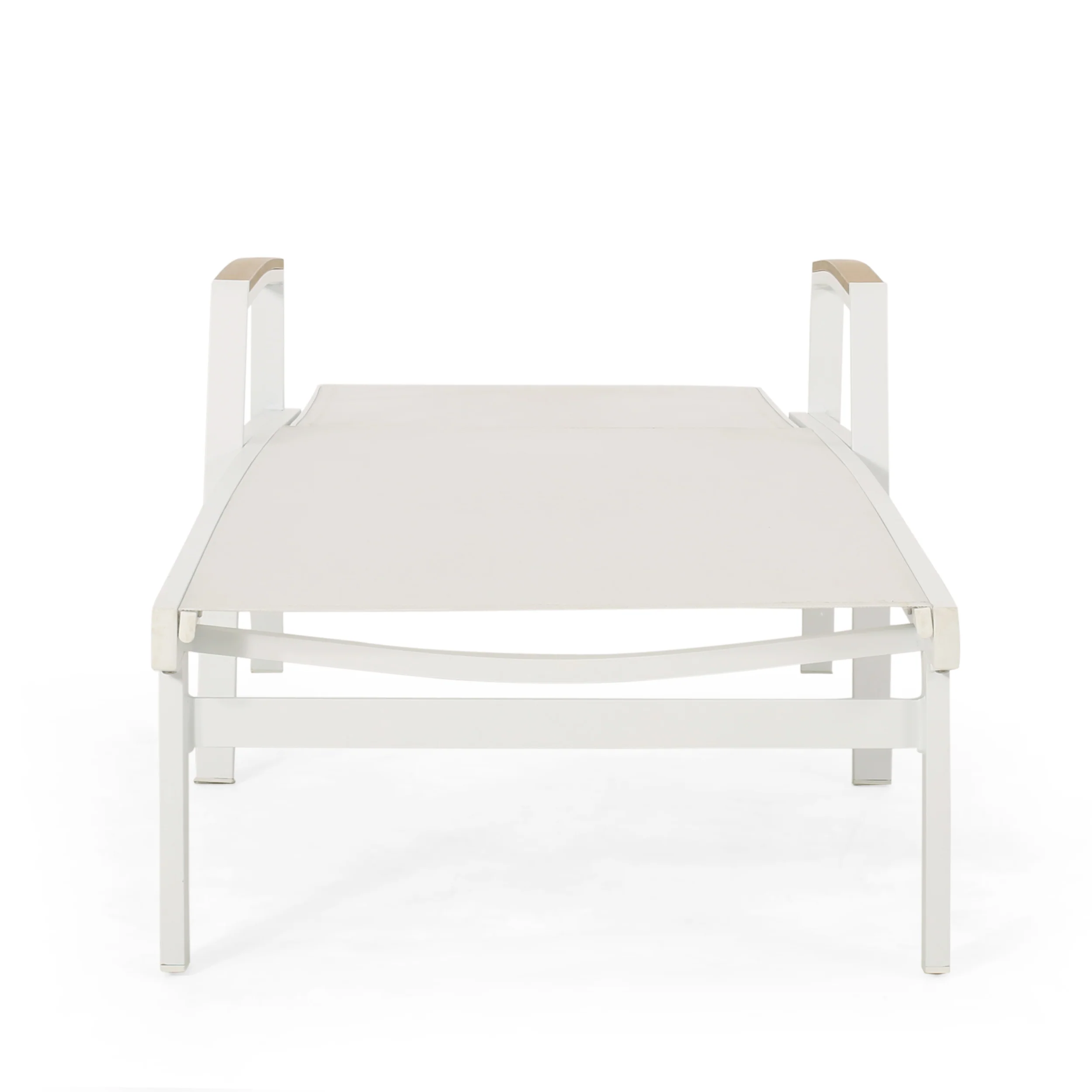 Joy Outdoor Aluminum Chaise Lounge with Mesh Seating (Set of 2) - furnishings