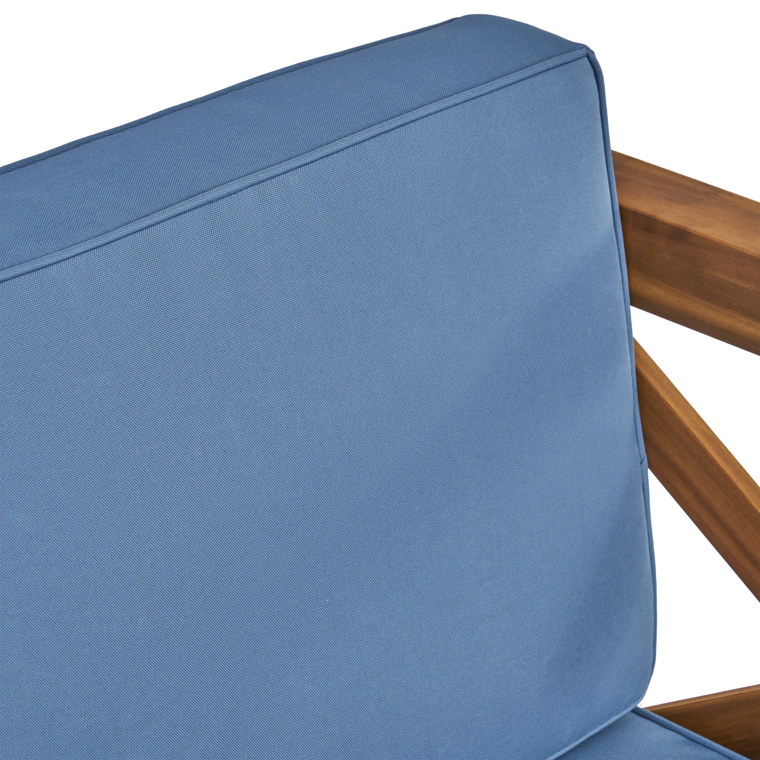 Isabella Outdoor 11 Seater Acacia Wood Sectional Sofa and Club Chair Set - furnishings