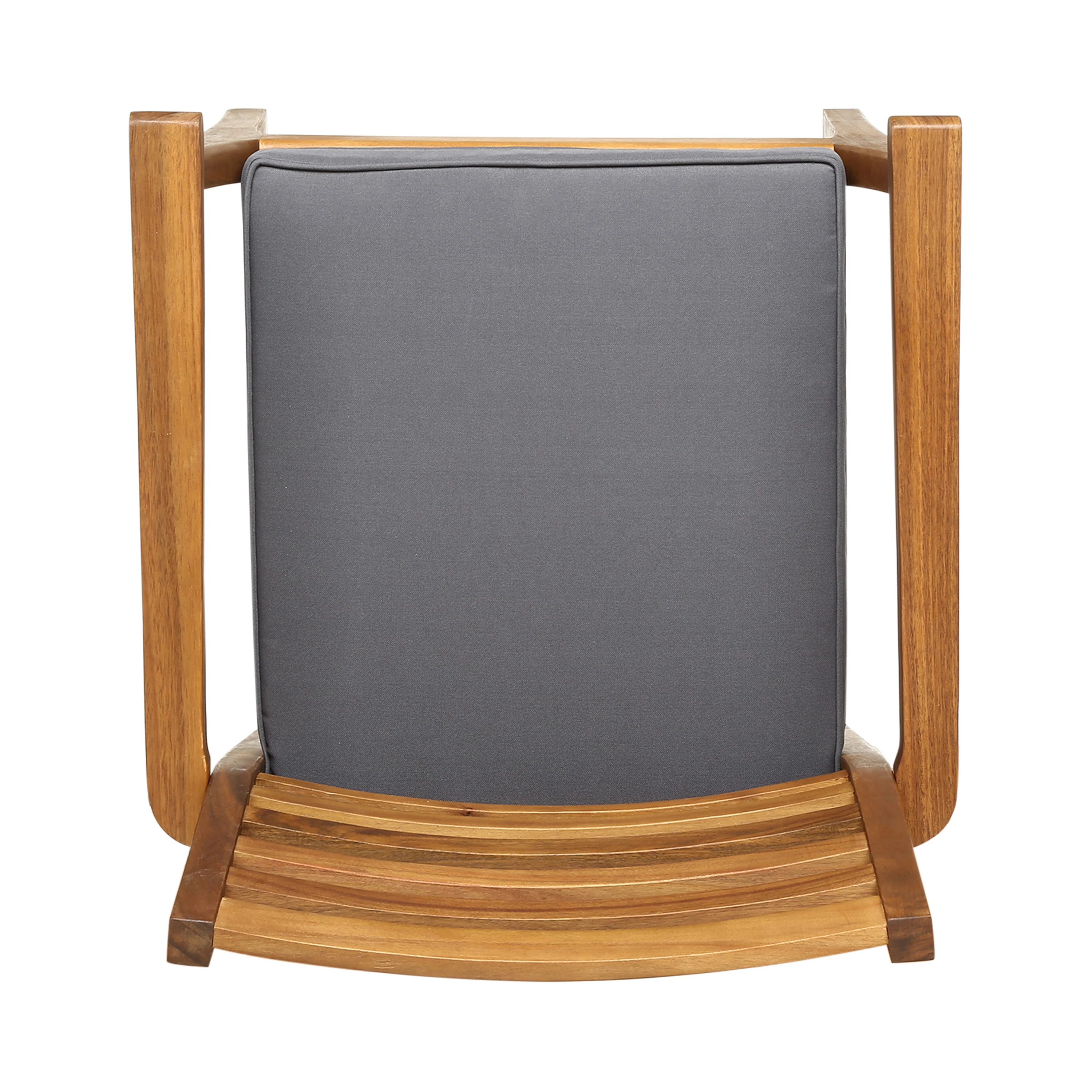 Esther Patio Dining Chairs, Acacia Wood and Outdoor Cushions - furnishings
